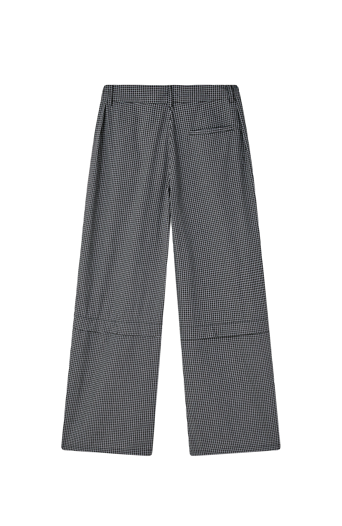 FMACM Detachable Plaid Straight-Leg Pants