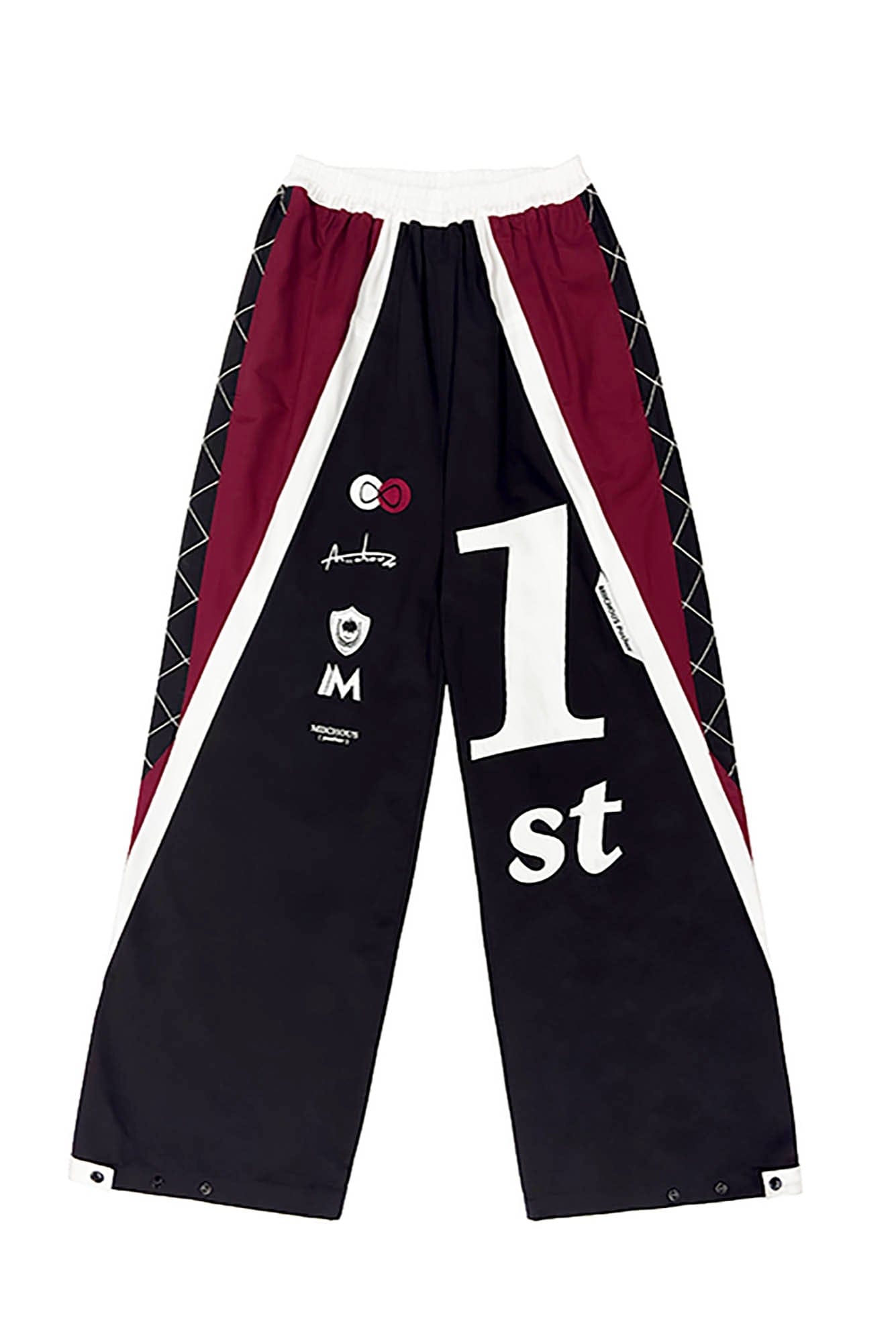 MIICHOUS Infinite Racer Patchwork Spliced Track Pants, premium urban and streetwear designers apparel on PROJECTISR.com, Miichous