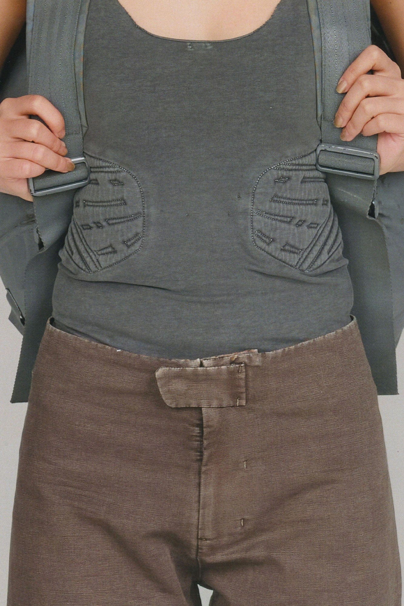 URBAN+FOREST Essential Extended Tab Waistband Canvas Pants, premium urban and streetwear designers apparel on PROJECTISR.com, URBAN+FOREST