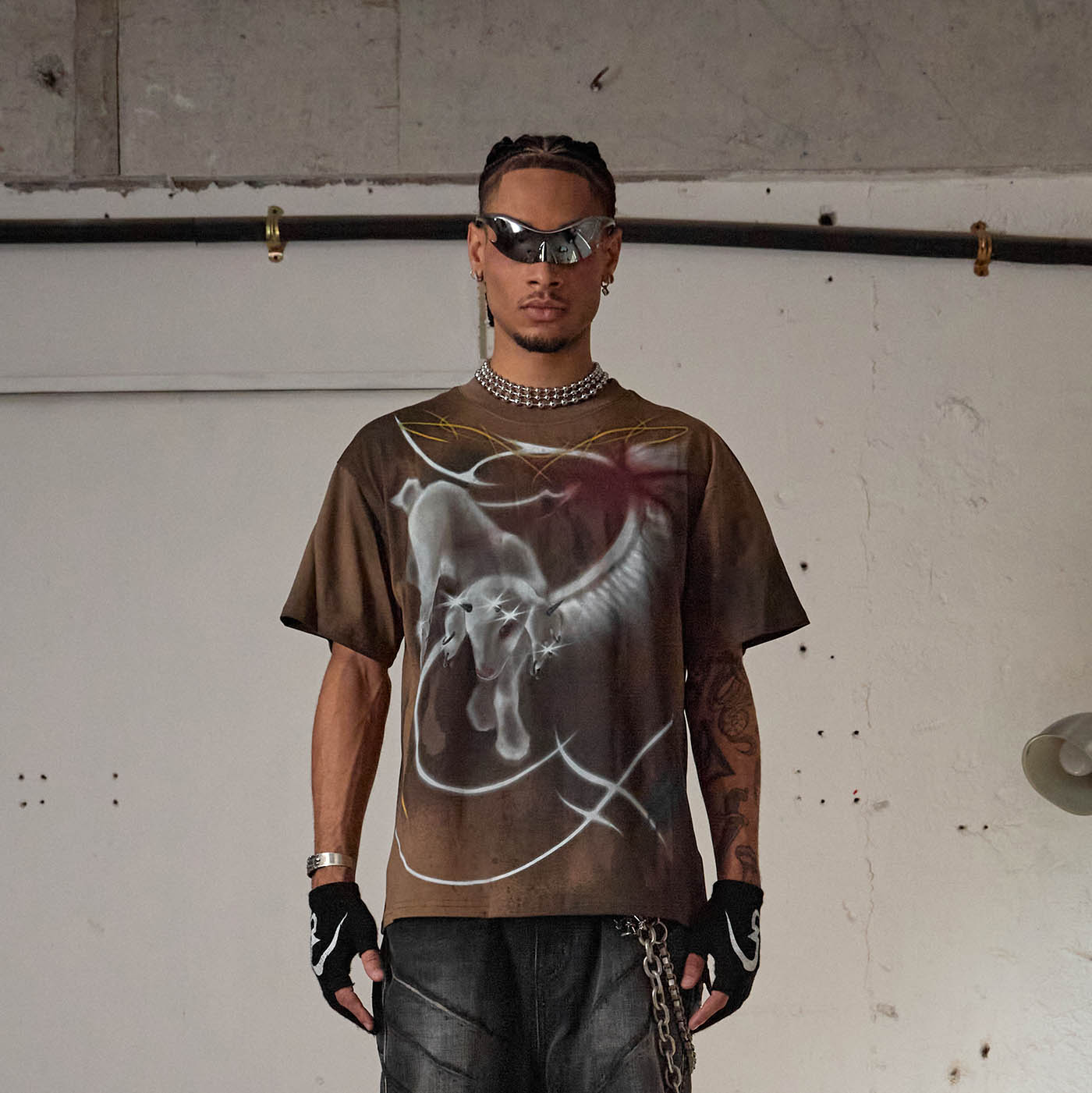 DND4DES Abstract Sheep Graffiti T-Shirt, premium urban and streetwear designers apparel on PROJECTISR.com, DND4DES