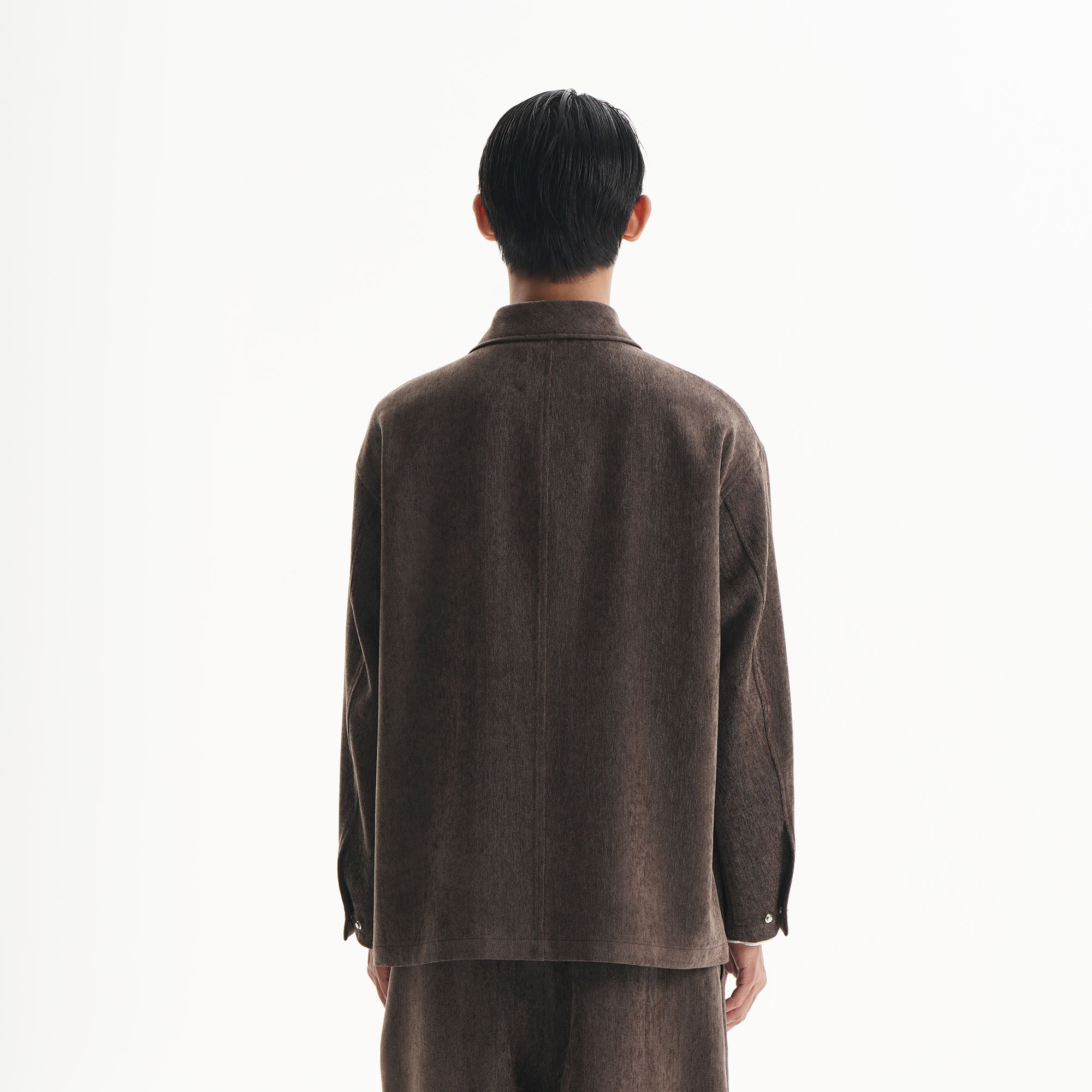 ORAL UTOPIA Snap-Button Multi-Pocket Utility Shirt