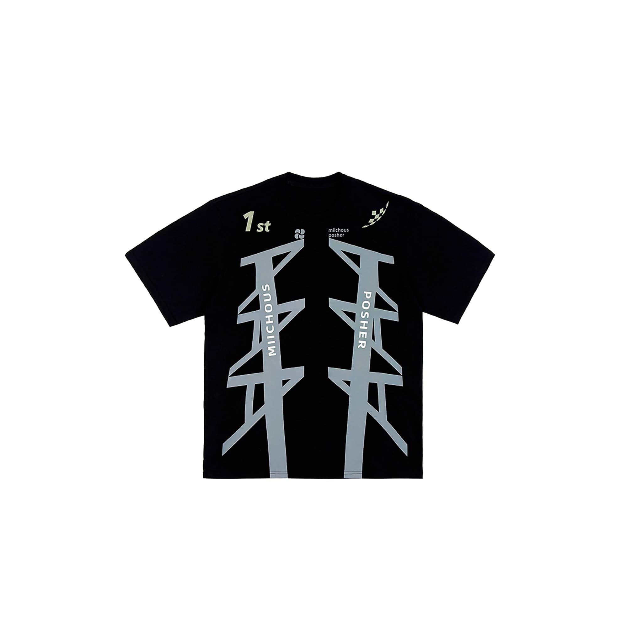 MIICHOUS The First Geometric Arrow Graphic T-Shirt, premium urban and streetwear designers apparel on PROJECTISR.com, Miichous