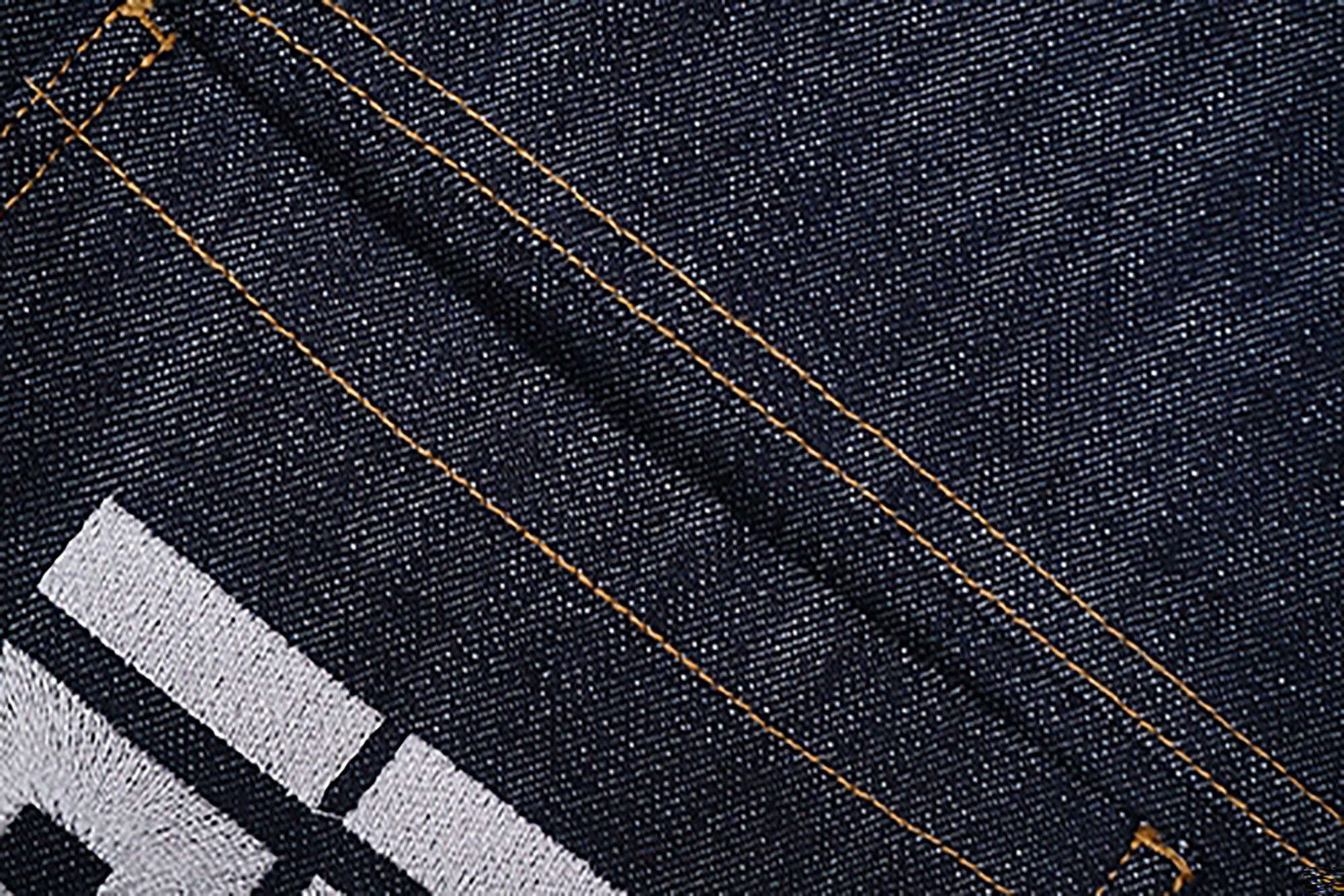 VINKID Street Kanji Graphic Panel Raw Jeans, premium urban and streetwear designers apparel on PROJECTISR.com, VINKID