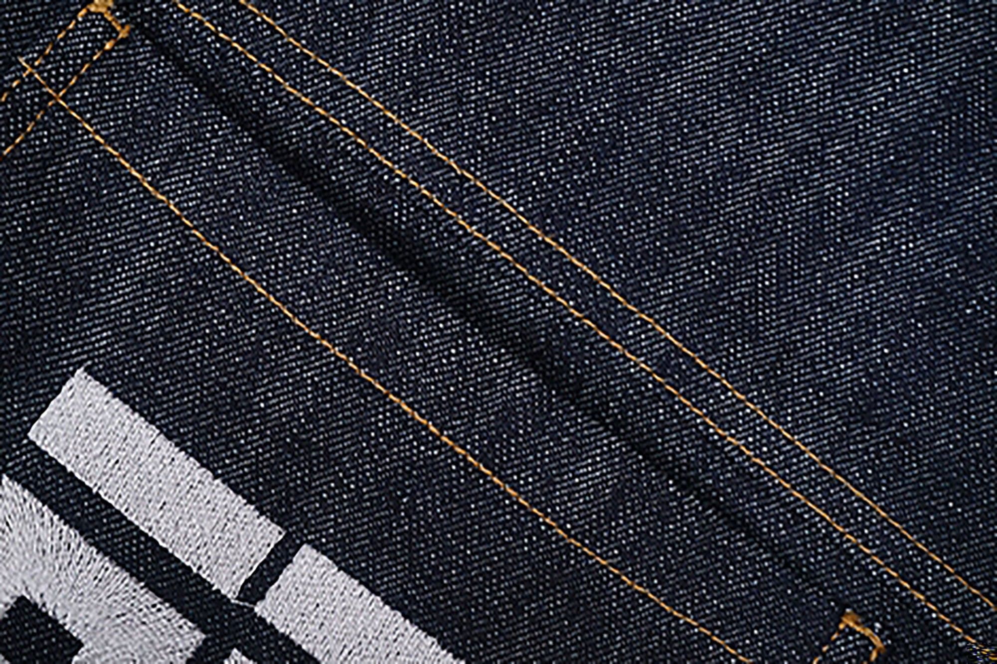 VINKID Street Kanji Graphic Panel Raw Jeans, premium urban and streetwear designers apparel on PROJECTISR.com, VINKID