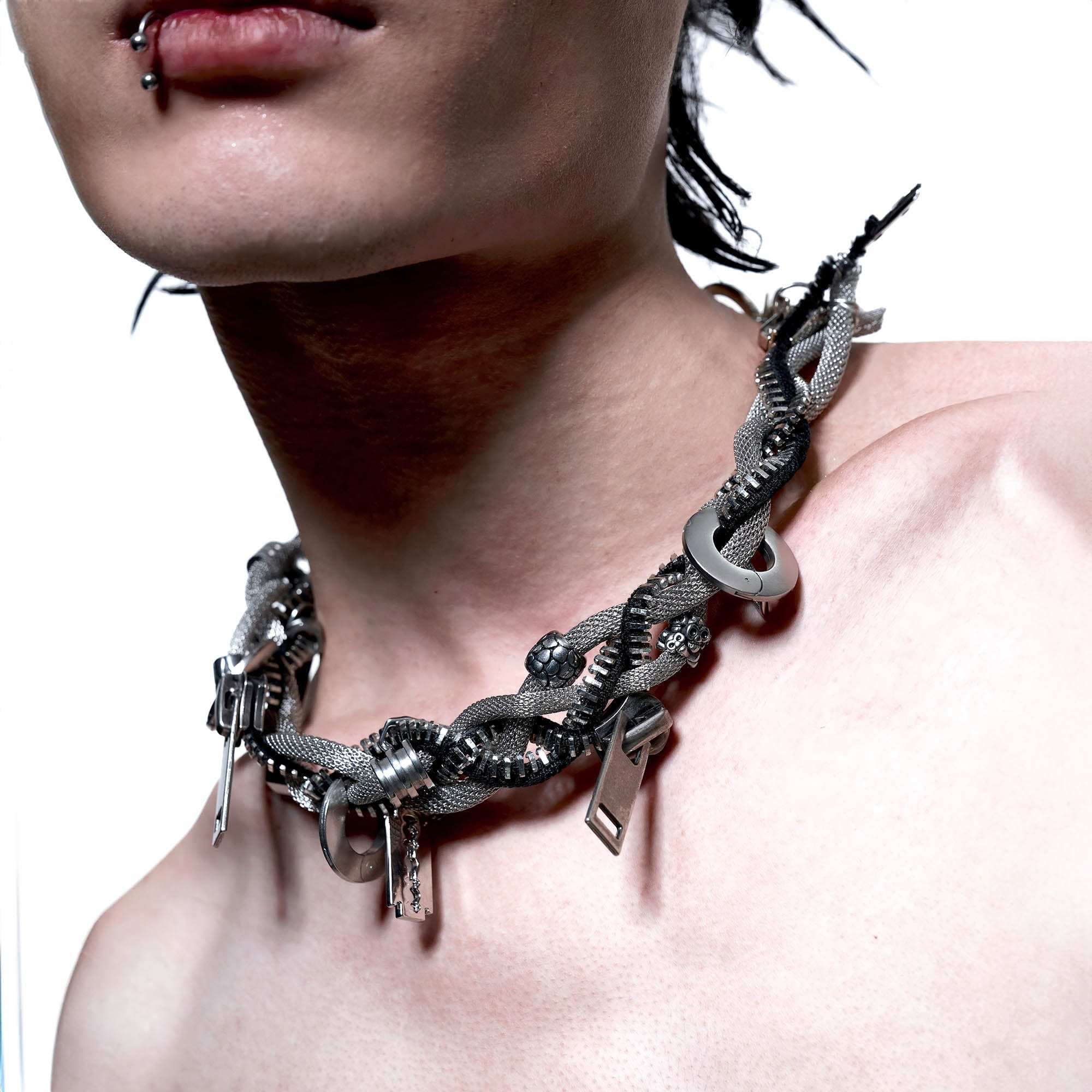 ILLUSORY The Devour Coil Necklace, premium urban and streetwear designers apparel on PROJECTISR.com, ILLUSORY