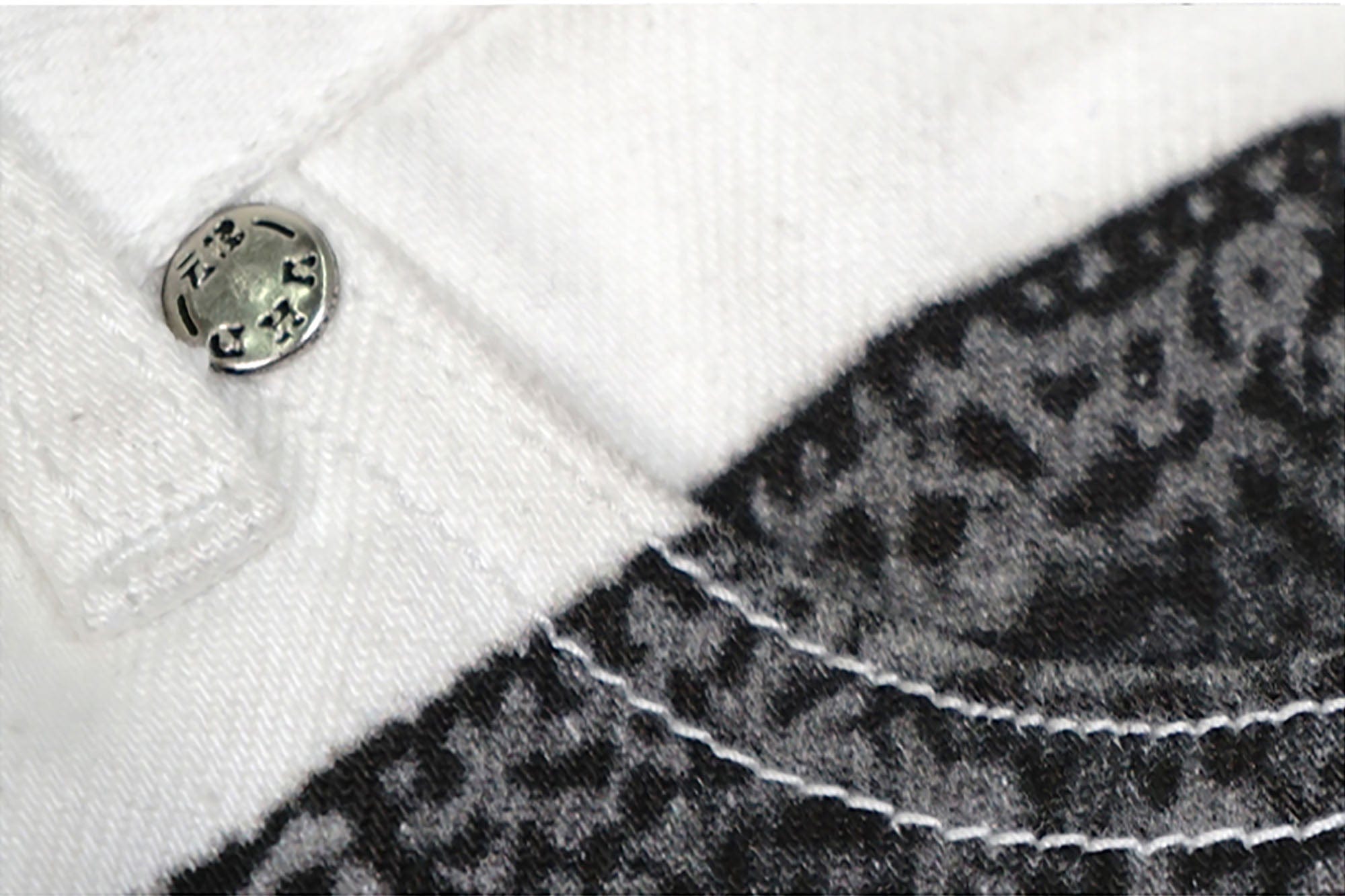 VINKID Faux-Layered Dove Graphic Contrast Panel Jeans, premium urban and streetwear designers apparel on PROJECTISR.com, VINKID