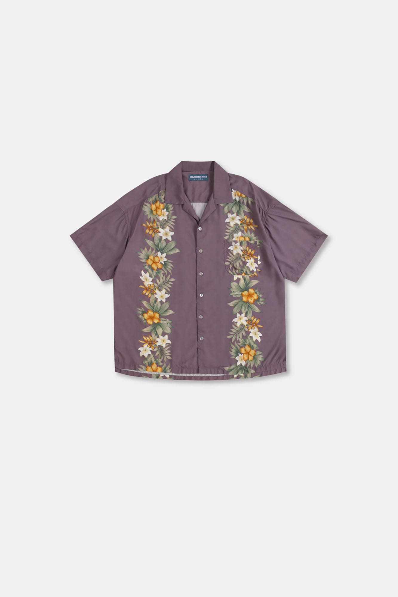 UNLIMITED MOTE Tropical Floral Cuban Hawaii Half Shirt, premium urban and streetwear designers apparel on PROJECTISR.com, UNLIMITED MOTE
