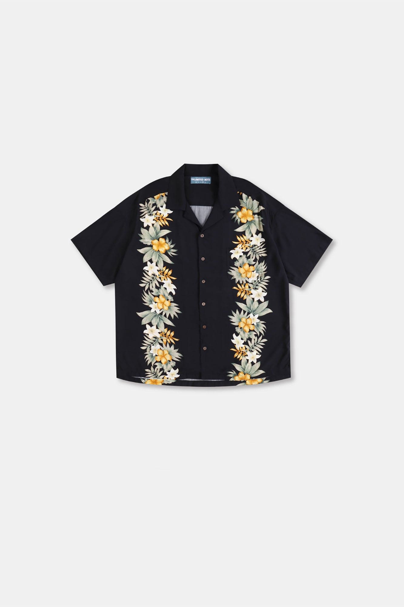 UNLIMITED MOTE Tropical Floral Cuban Hawaii Half Shirt, premium urban and streetwear designers apparel on PROJECTISR.com, UNLIMITED MOTE