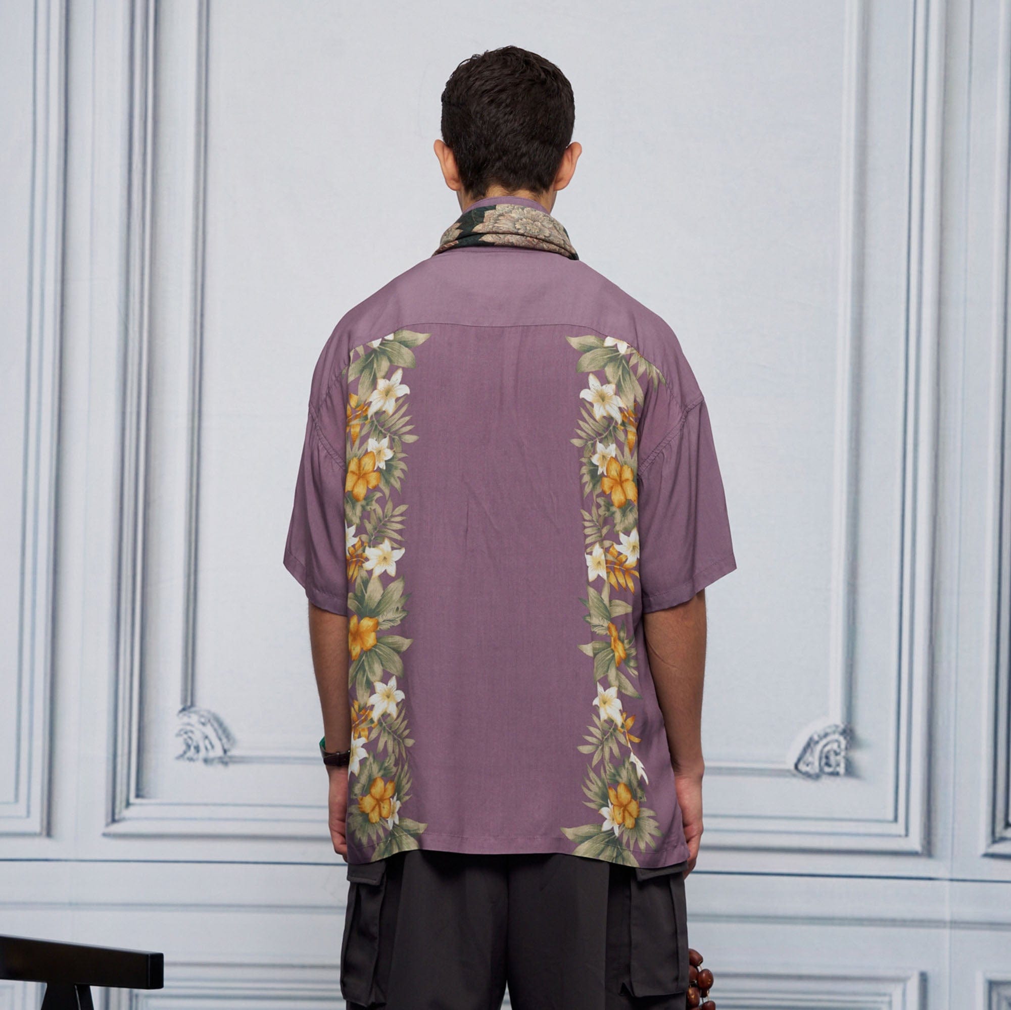 UNLIMITED MOTE Tropical Floral Cuban Hawaii Half Shirt, premium urban and streetwear designers apparel on PROJECTISR.com, UNLIMITED MOTE