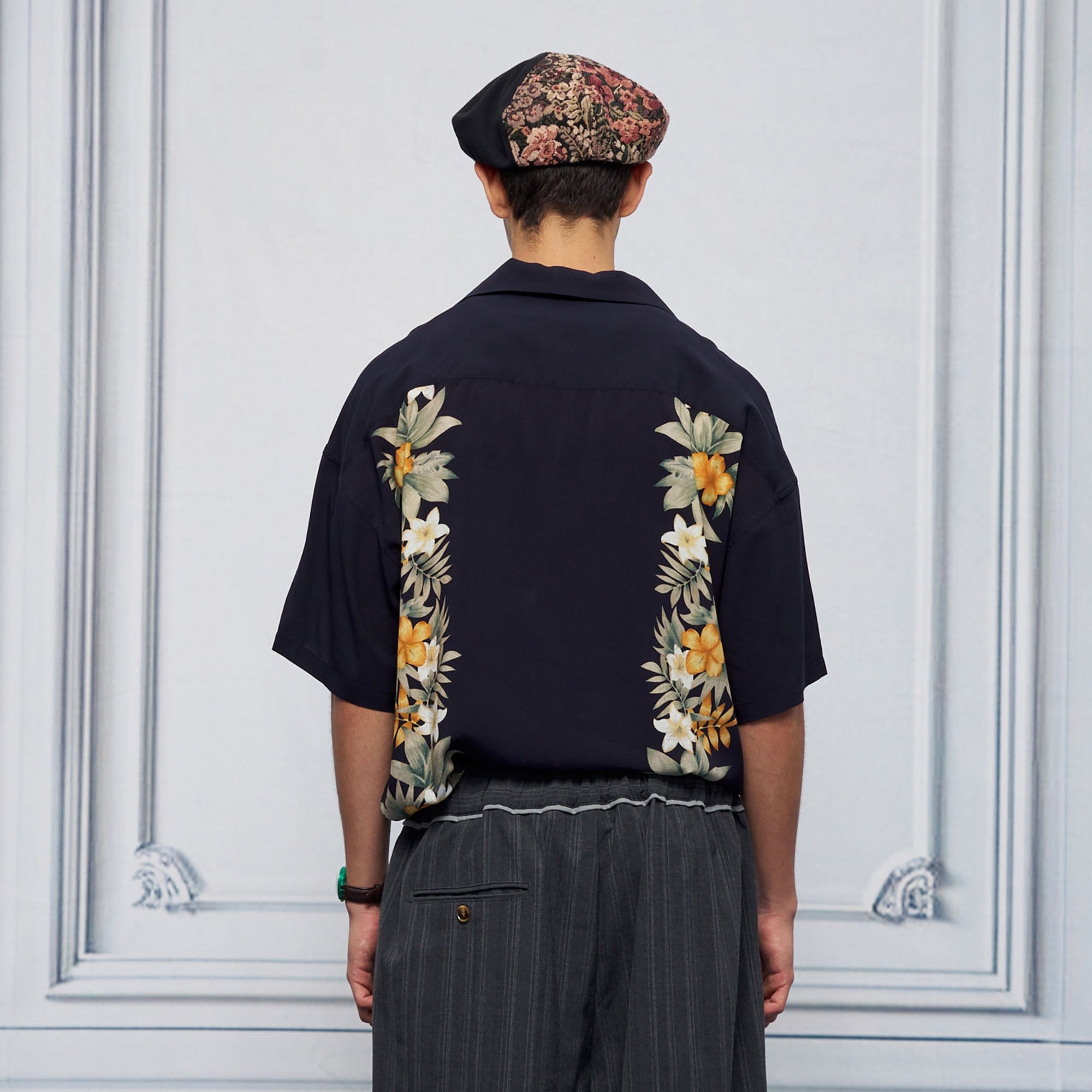 UNLIMITED MOTE Tropical Floral Cuban Hawaii Half Shirt, premium urban and streetwear designers apparel on PROJECTISR.com, UNLIMITED MOTE