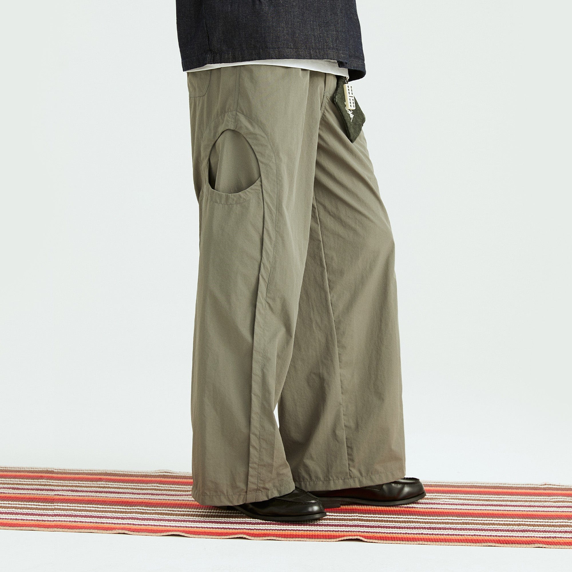 ONADAILYBASIS Curved-Pocket Paneled Utility Pants, premium urban and streetwear designers apparel on PROJECTISR.com, ONADAILYBASIS
