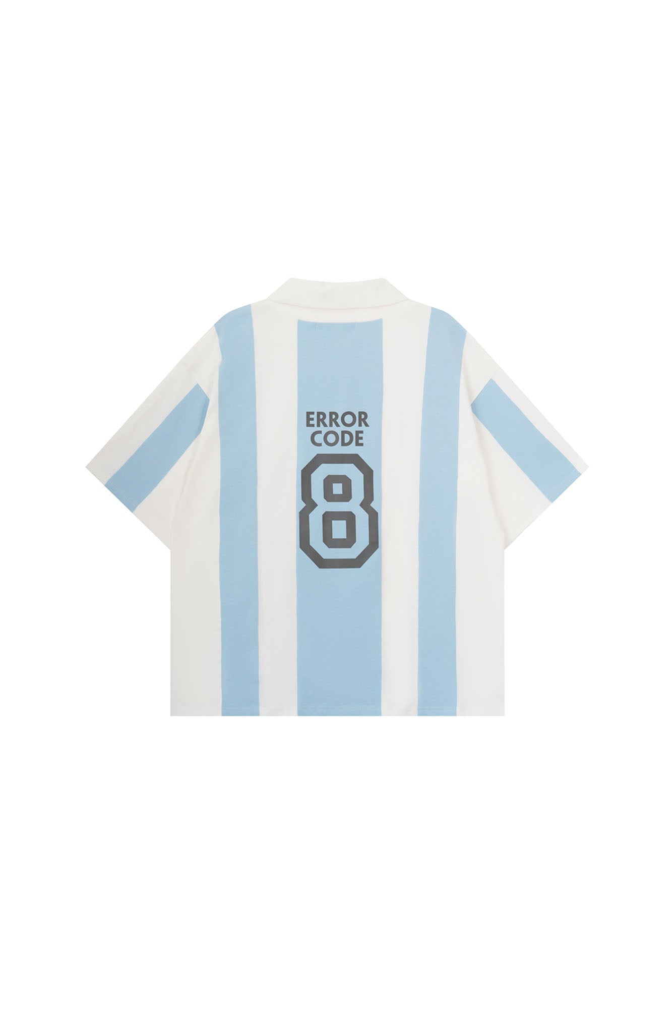 ERROR CODE ROBOT Athletic Striped Graphic V-Neck Jersey