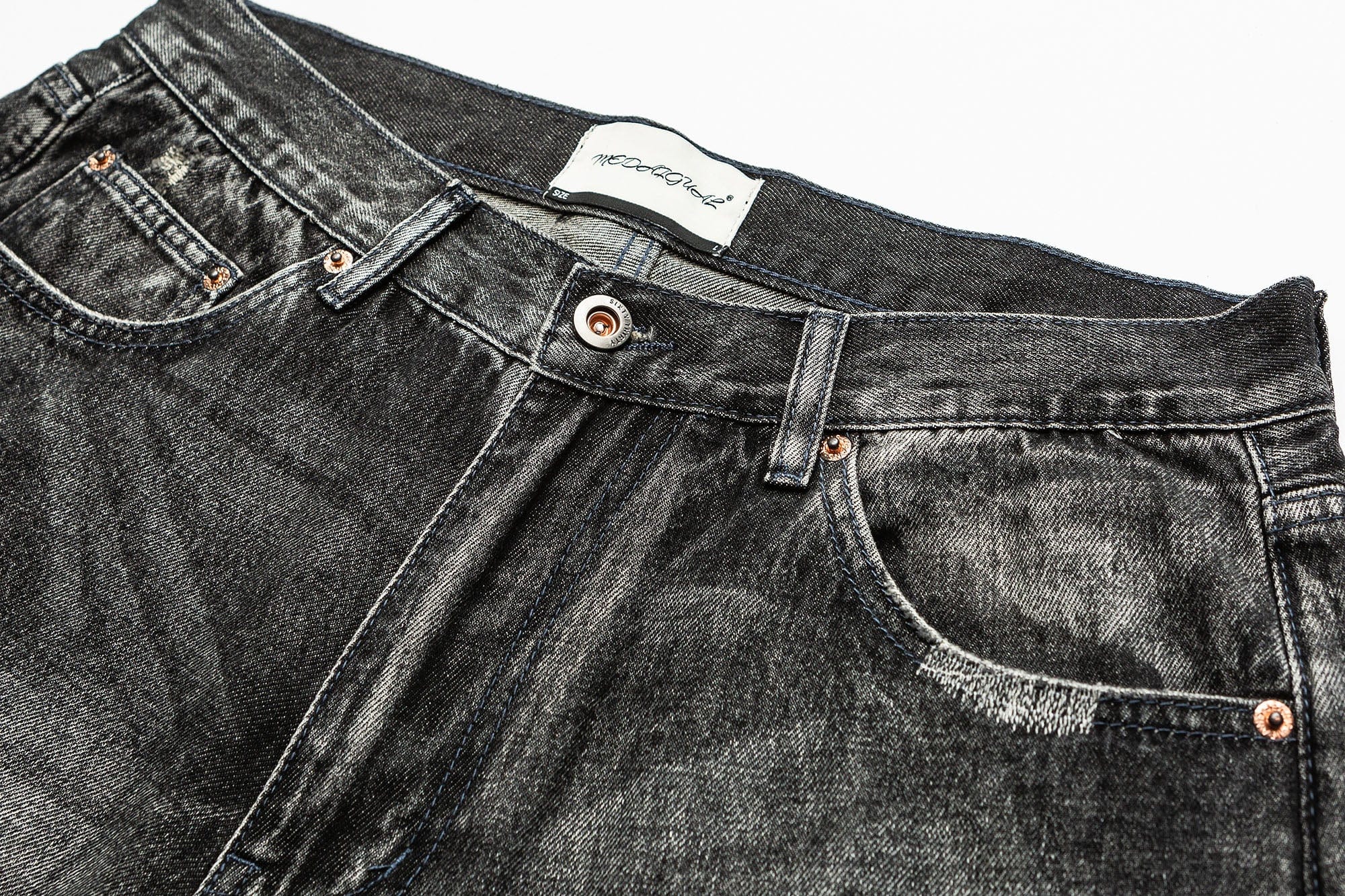 ME DA IGUAL Washed Slashed Patch Distressed Jeans, premium urban and streetwear designers apparel on PROJECTISR.com, ME DA IGUAL