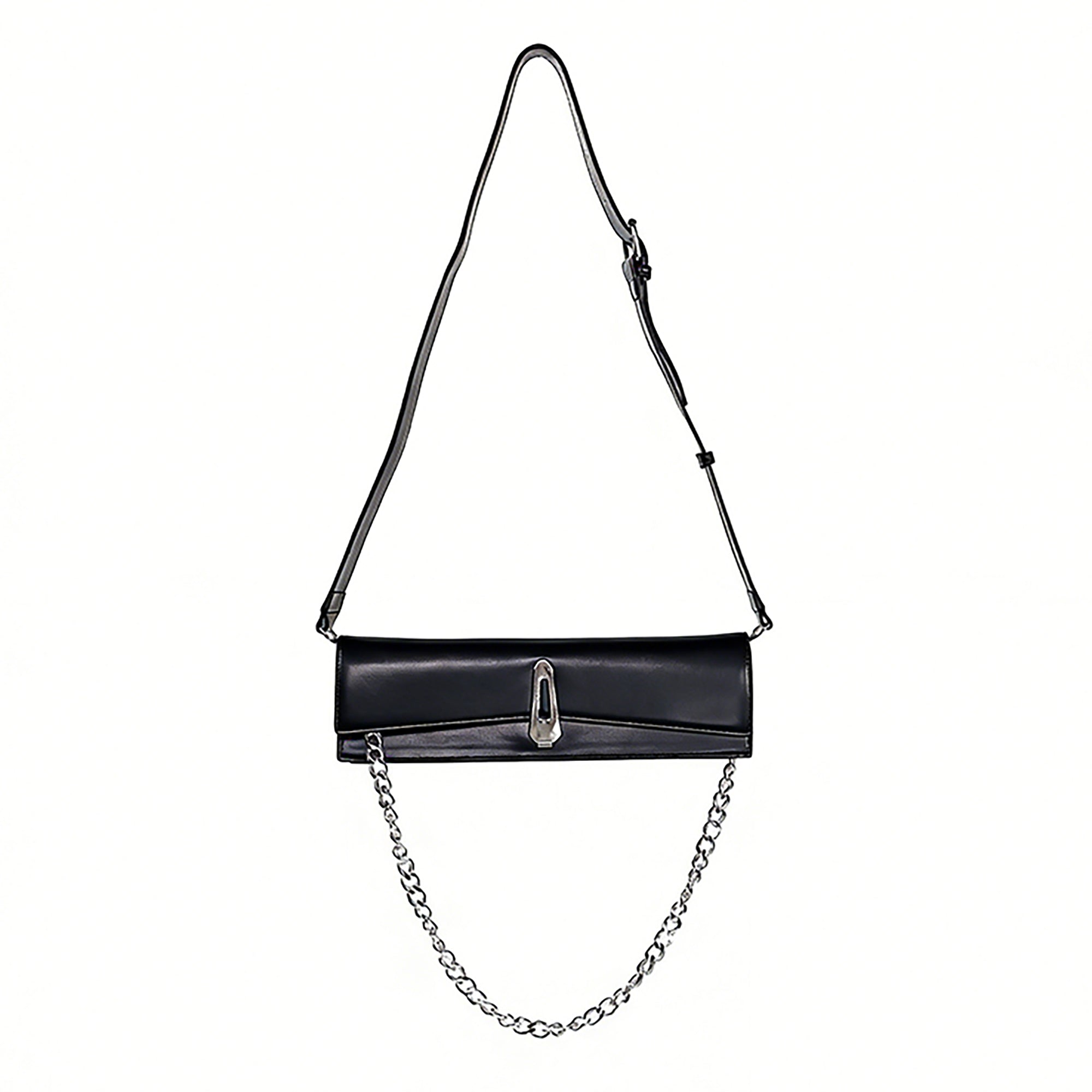 VE2 Chain Strap Baguette Shoulder Bag