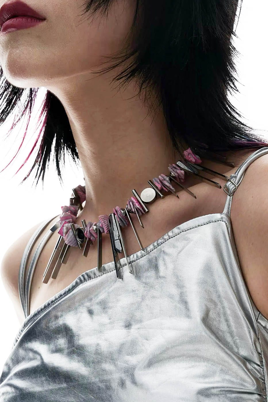 ILLUSORY The Gravity Shell Beaded Necklace, premium urban and streetwear designers apparel on PROJECTISR.com, ILLUSORY