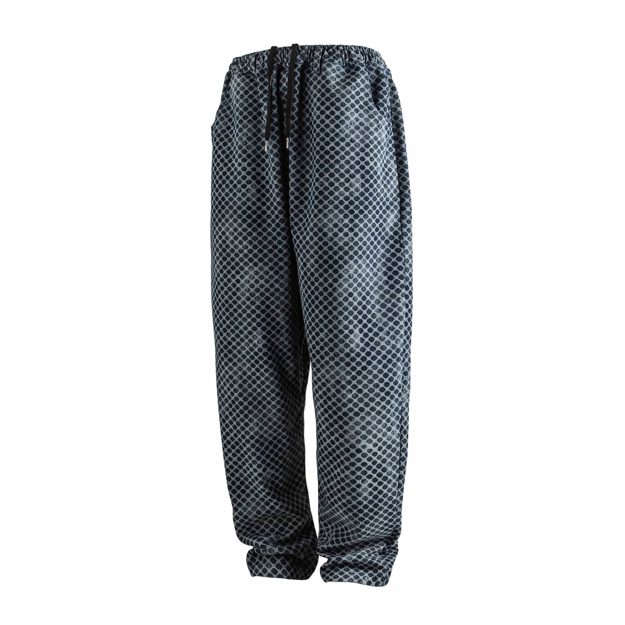 ME DA IGUAL Washed Dot Full-Print Harem Pants, premium urban and streetwear designers apparel on PROJECTISR.com, ME DA IGUAL