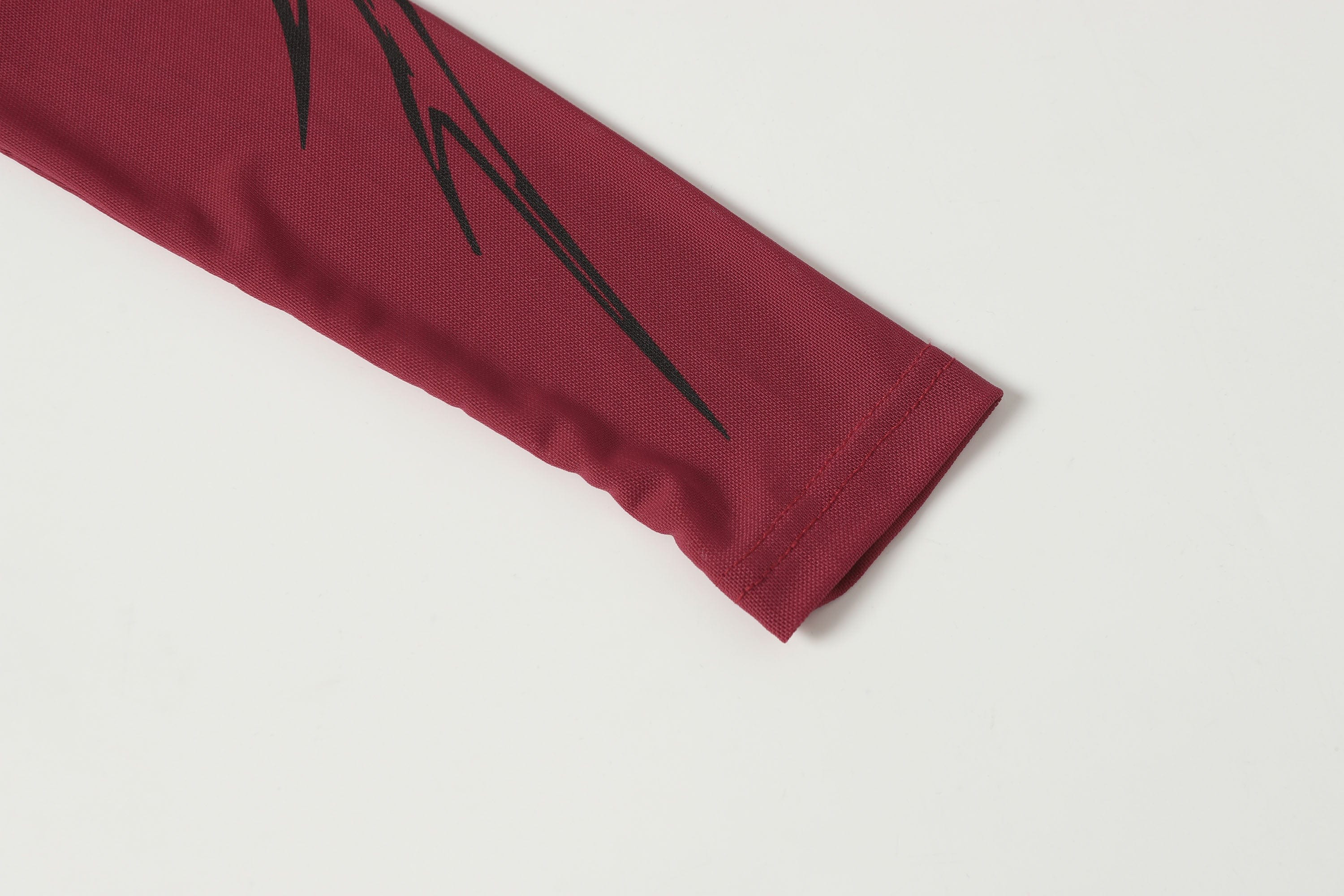 CLP Abstract Graphic Mesh Sheer Slim Turtleneck