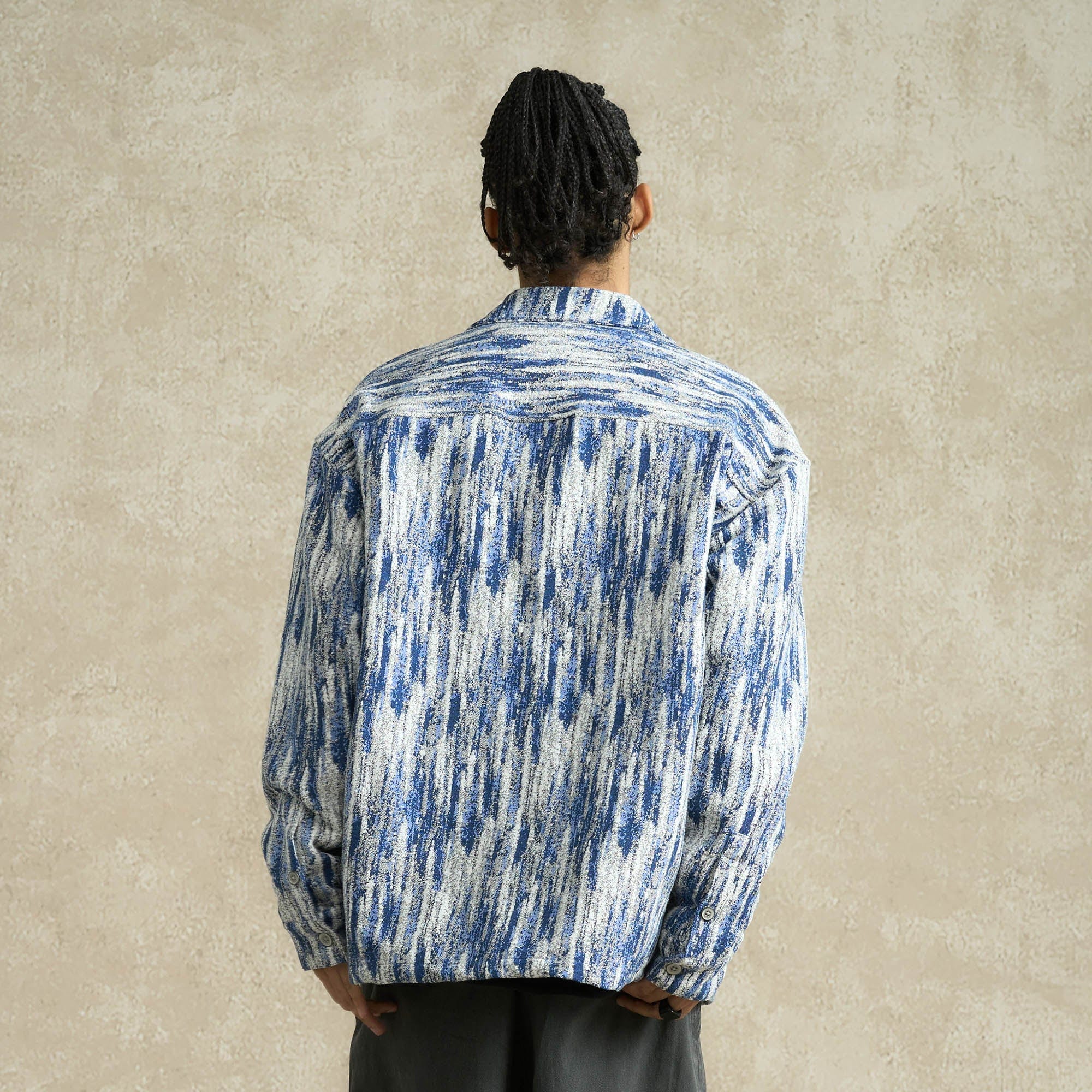 BONELESS Jacquard Button-Up Utility Jacket, premium urban and streetwear designers apparel on PROJECTISR.com, BONELESS