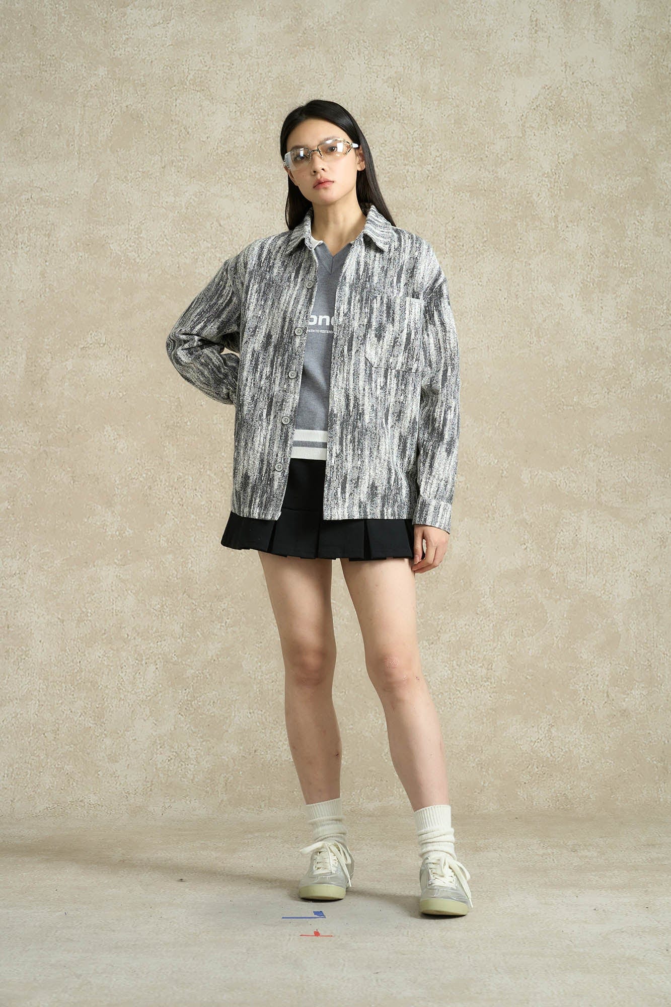 BONELESS Jacquard Button-Up Utility Jacket, premium urban and streetwear designers apparel on PROJECTISR.com, BONELESS