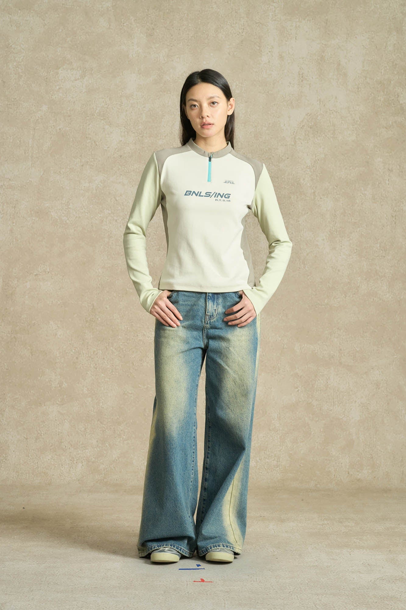 BONELESS Contrast Washed Jeans, premium urban and streetwear designers apparel on PROJECTISR.com, BONELESS