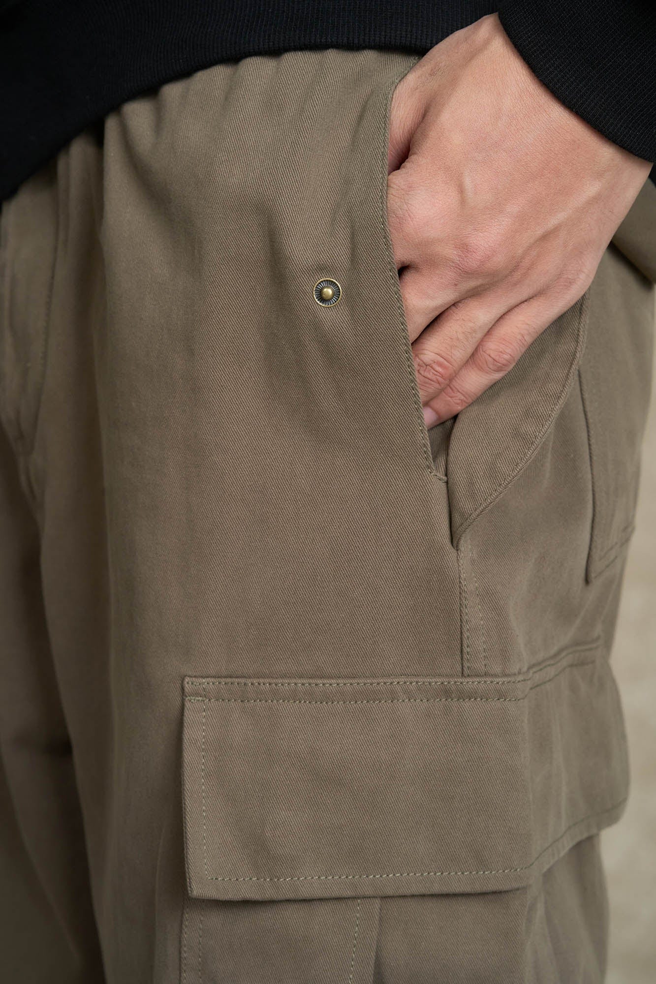 BONELESS Pleated Big Pocket Drawstring Cargo, premium urban and streetwear designers apparel on PROJECTISR.com, BONELESS