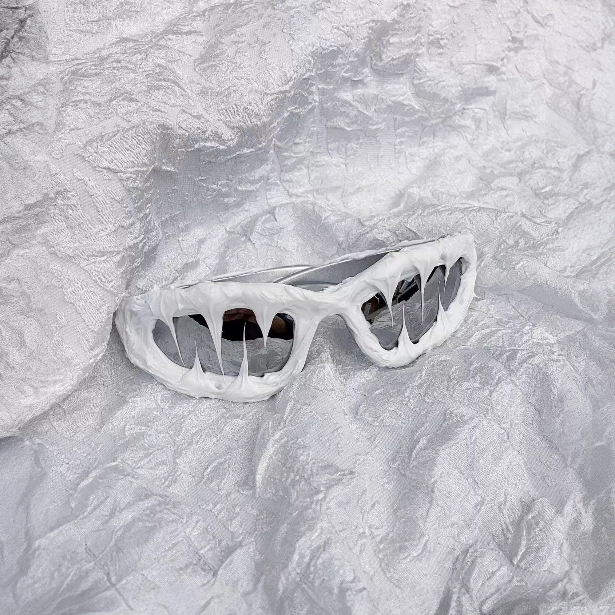 ice goggles Pi0neeR Ice Melt Dripped Resin Sunglasses
