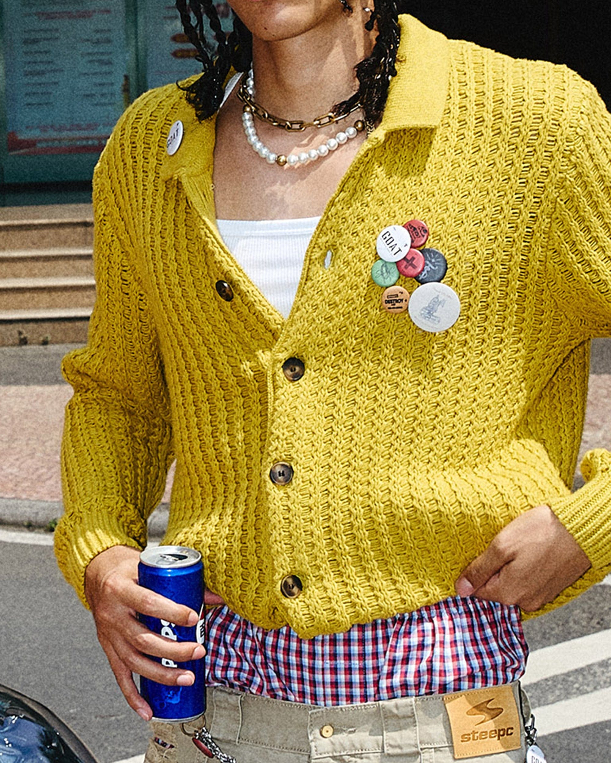STEEPC Retro City Knitted Cardigan, premium urban and streetwear designers apparel on PROJECTISR.com, STEEPC