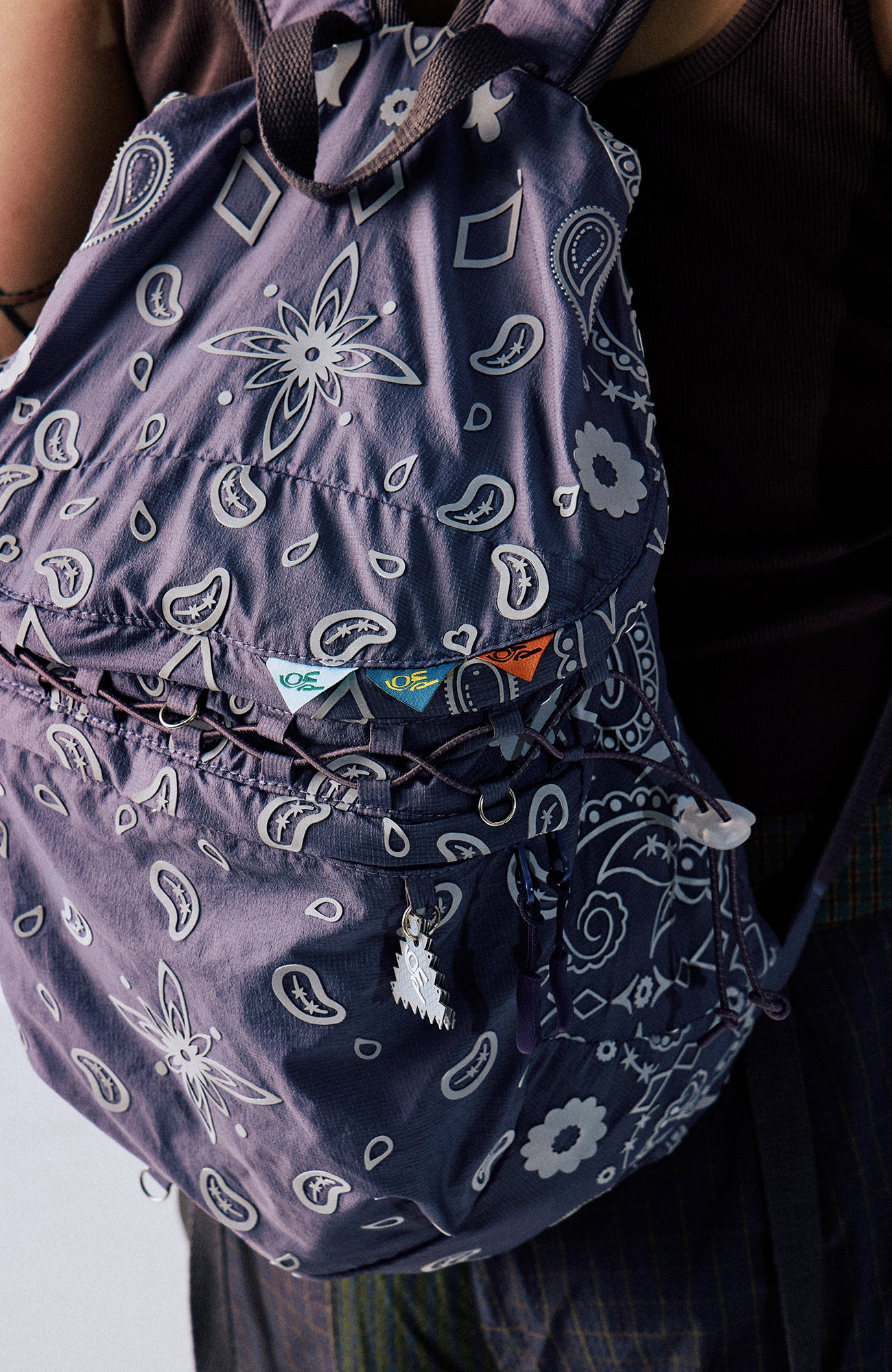 CONPCONP 3M Reflective Paisley Lightweight Backpack