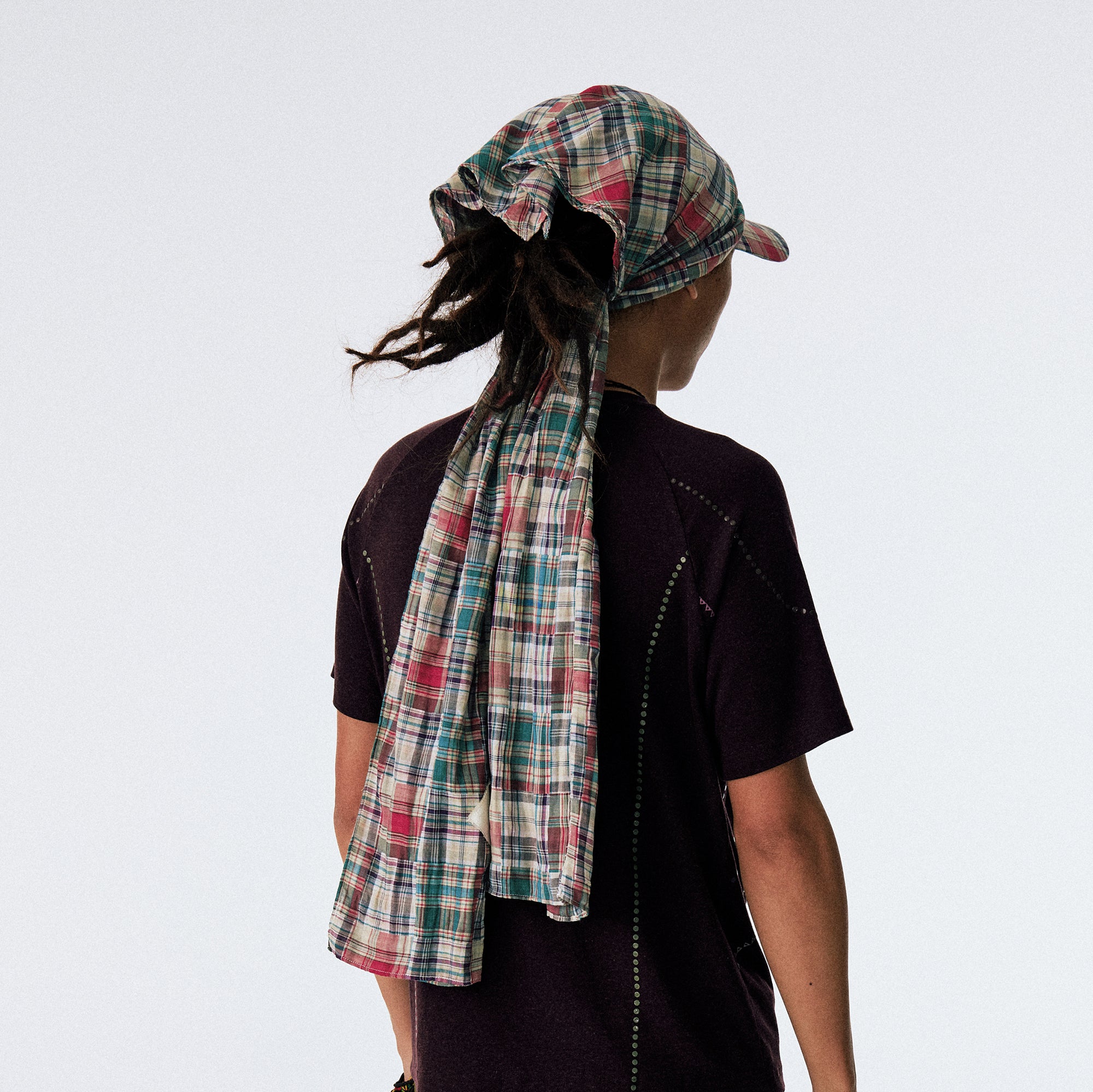 CONPCONP Retro Plaid Bandana Hat