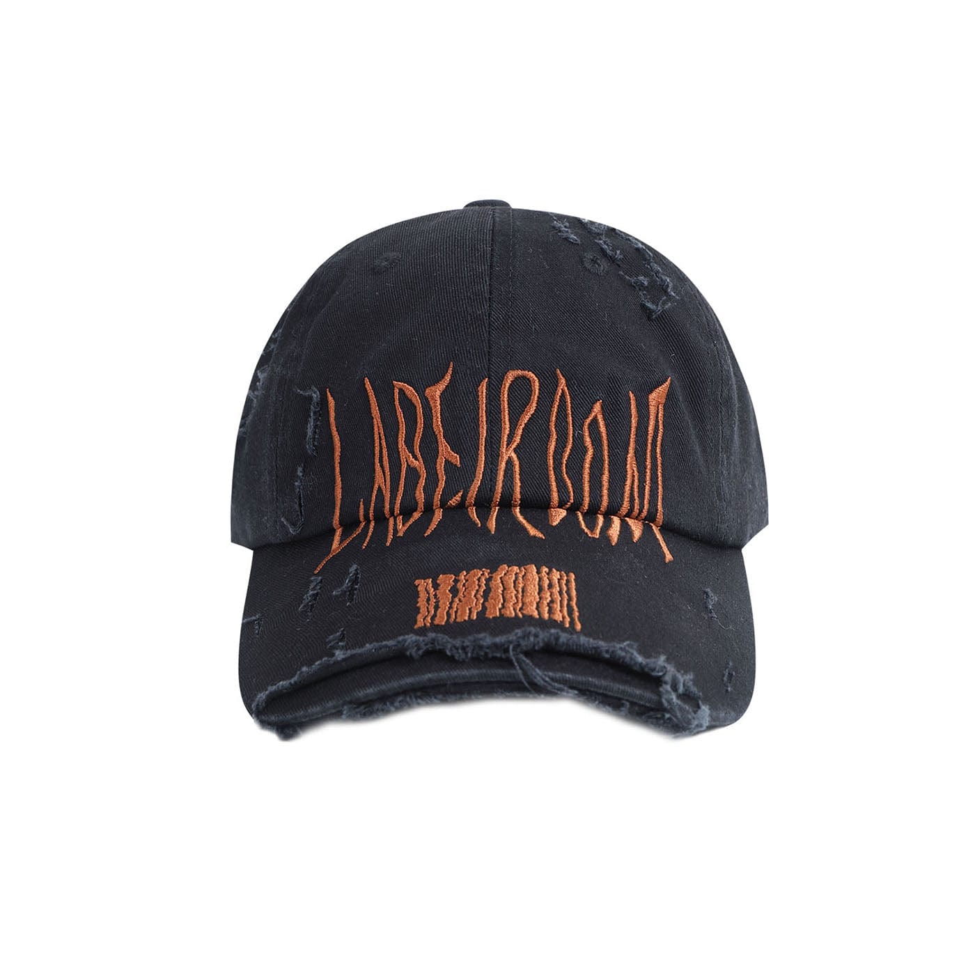 49PERCENT LABELROOM Ripped Embroidered Logo Hat, premium urban and streetwear designers apparel on PROJECTISR.com, 49PERCENT