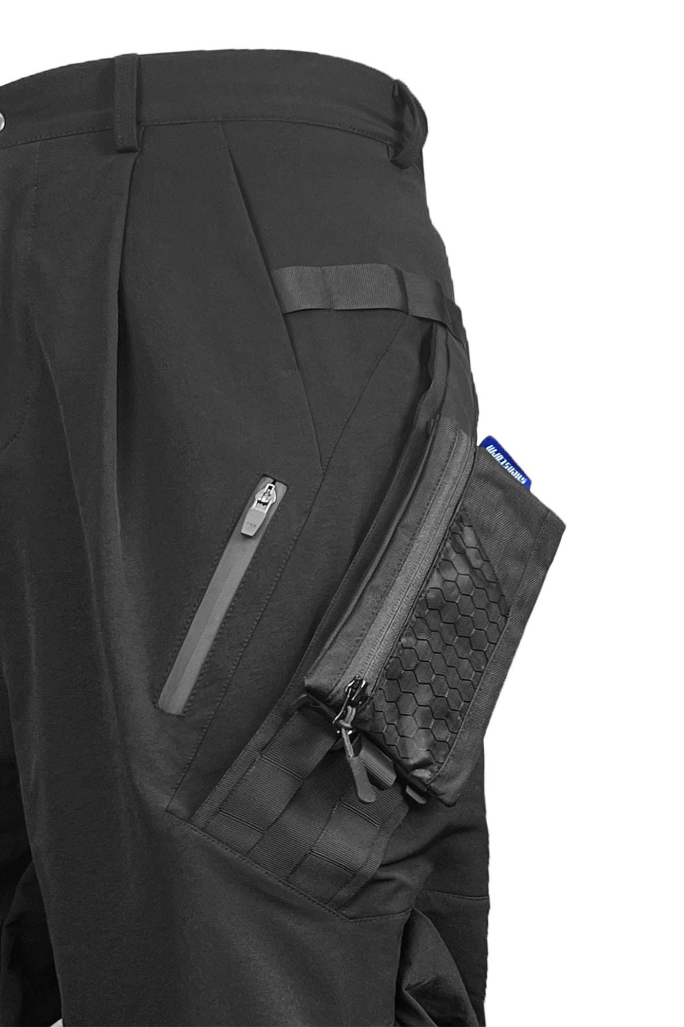 SILENSTORM Modern Tactical Multi-Pocket Pleated Pants, premium urban and streetwear designers apparel on PROJECTISR.com, SILENSTORM