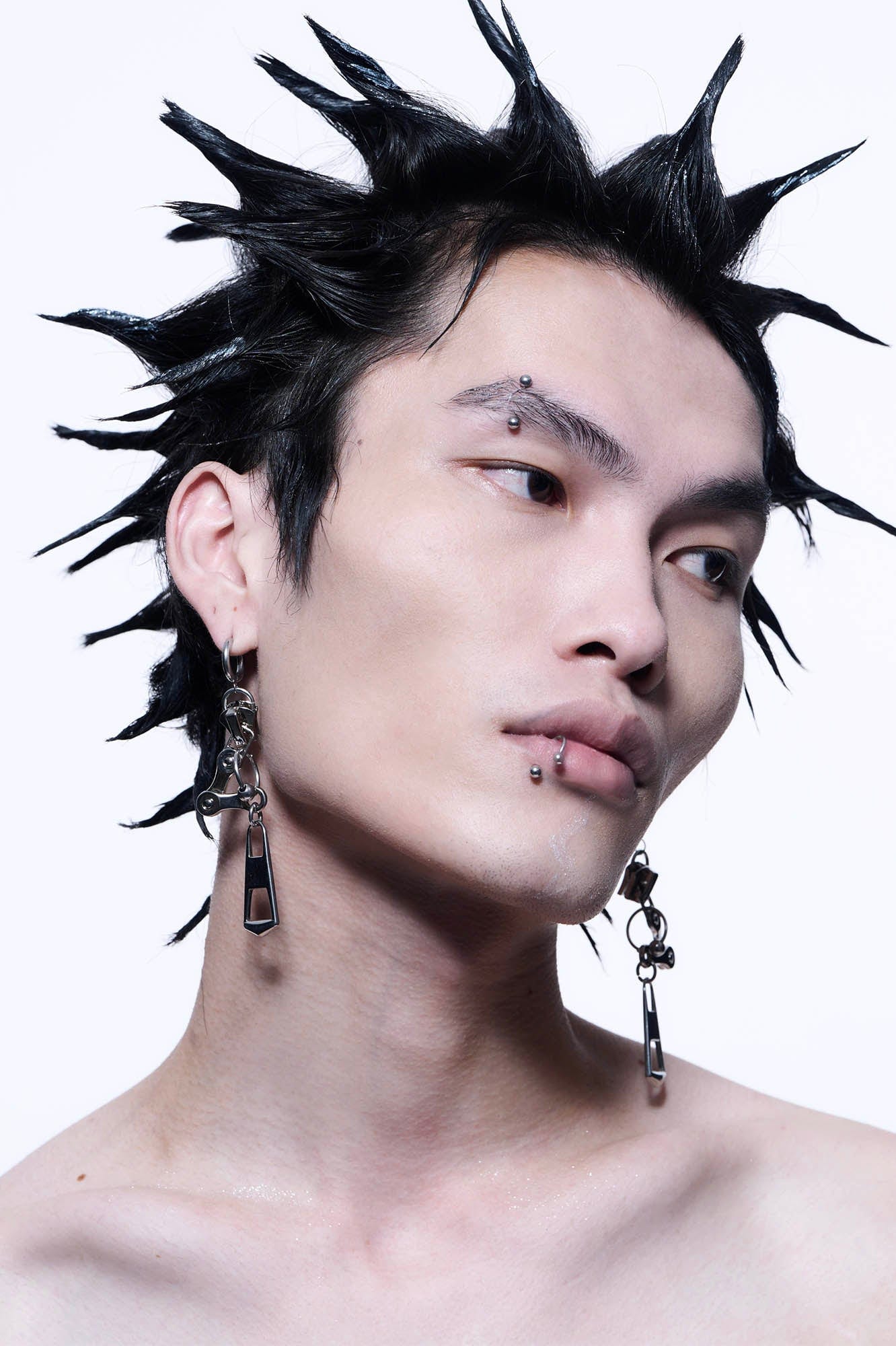 ILLUSORY Mechanical Zipper Earrings, premium urban and streetwear designers apparel on PROJECTISR.com, ILLUSORY