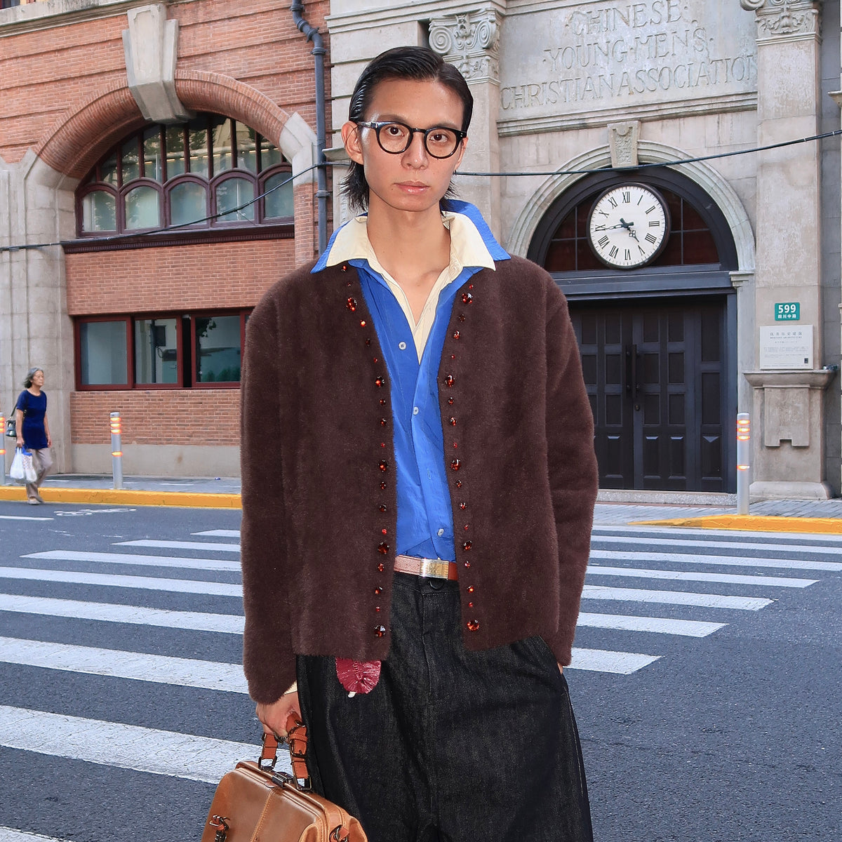 ELETEIZE Gem V-Neck Cardigan Sweater