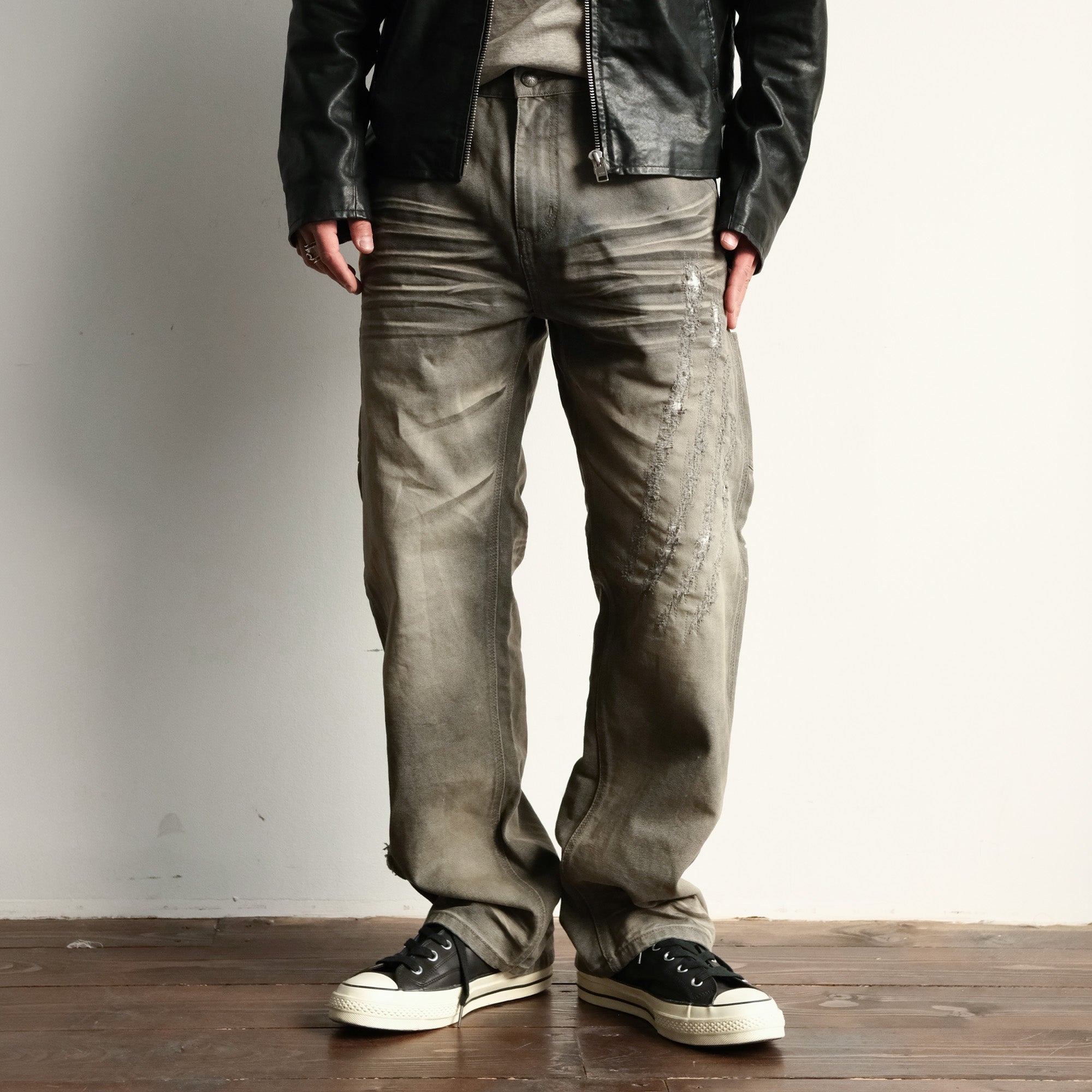 NEIGBORL Retro Distressed Washed Cargo Pants, premium urban and streetwear designers apparel on PROJECTISR.com, NEIGBORL