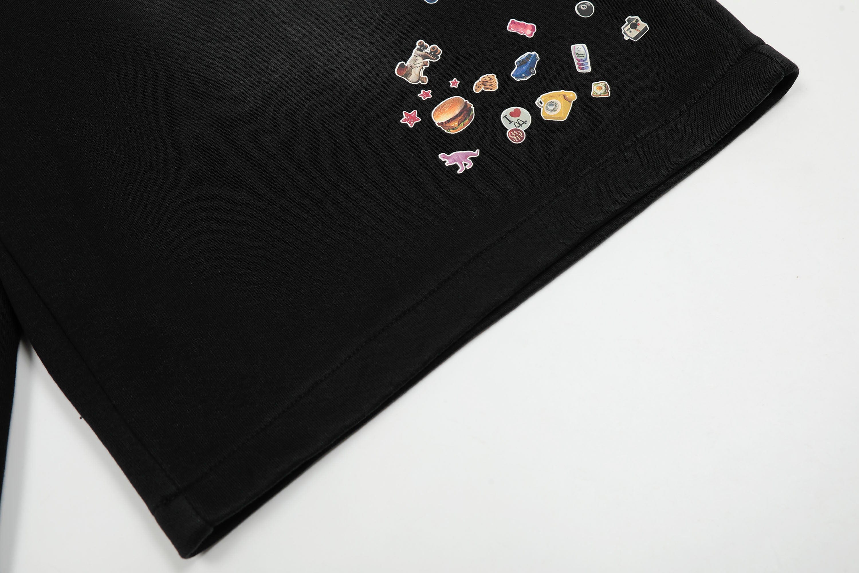 CLP Washed Stickers Drawstring Shorts, premium urban and streetwear designers apparel on PROJECTISR.com, CLP