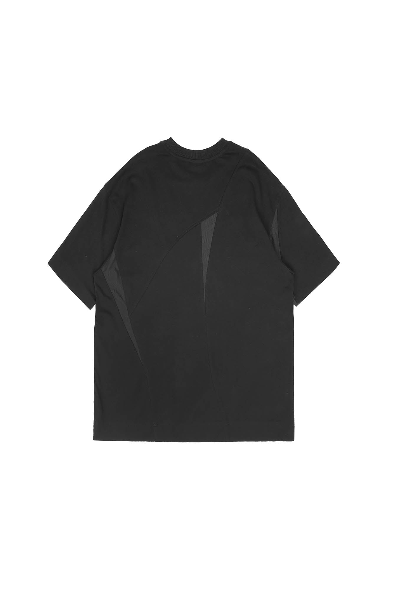 SILENSTORM Asymmetrical Mesh Deconstructed T-Shirt, premium urban and streetwear designers apparel on PROJECTISR.com, SILENSTORM