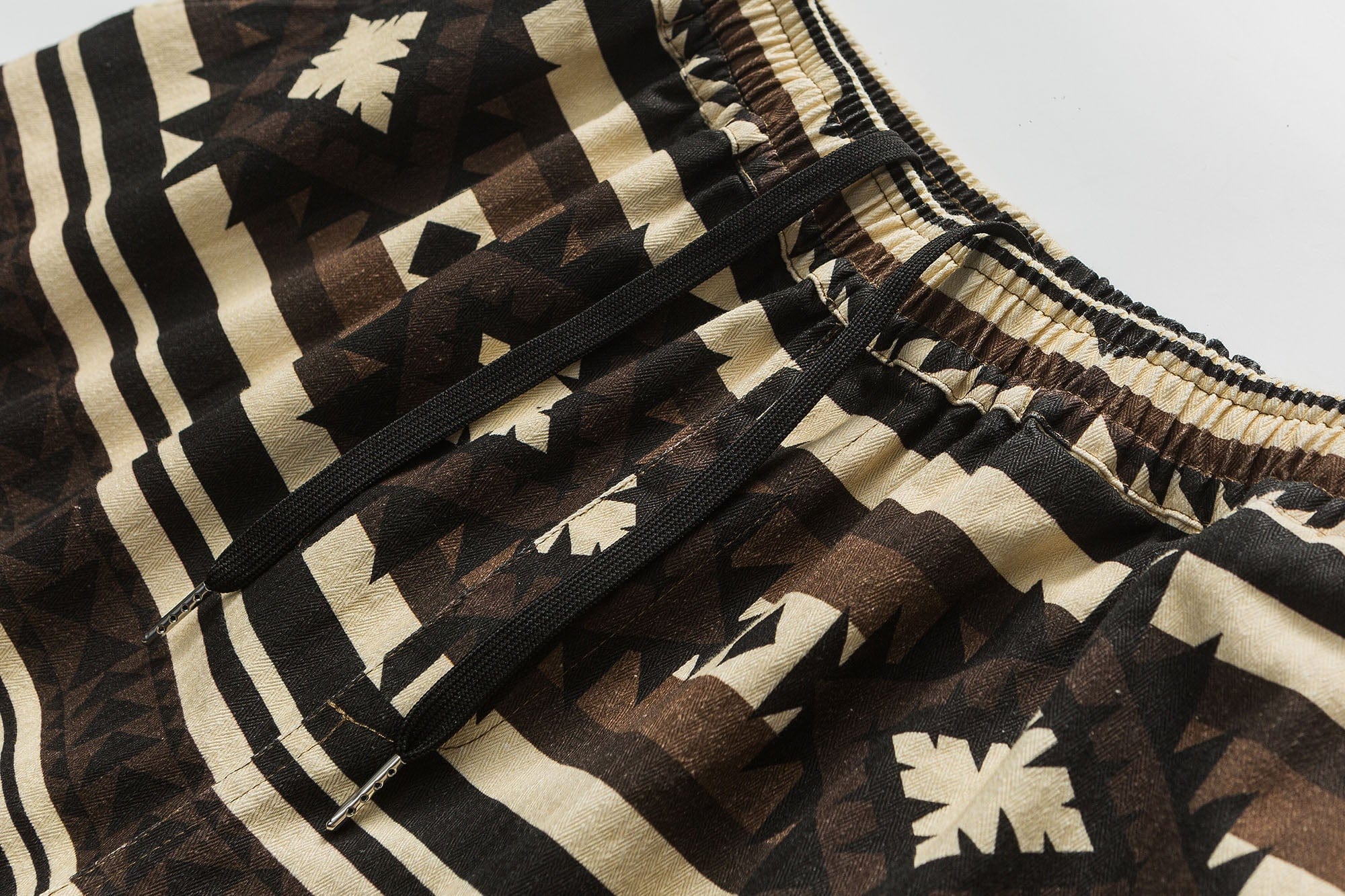 ME DA IGUAL Aztec Graphic Elastic Shorts, premium urban and streetwear designers apparel on PROJECTISR.com, ME DA IGUAL