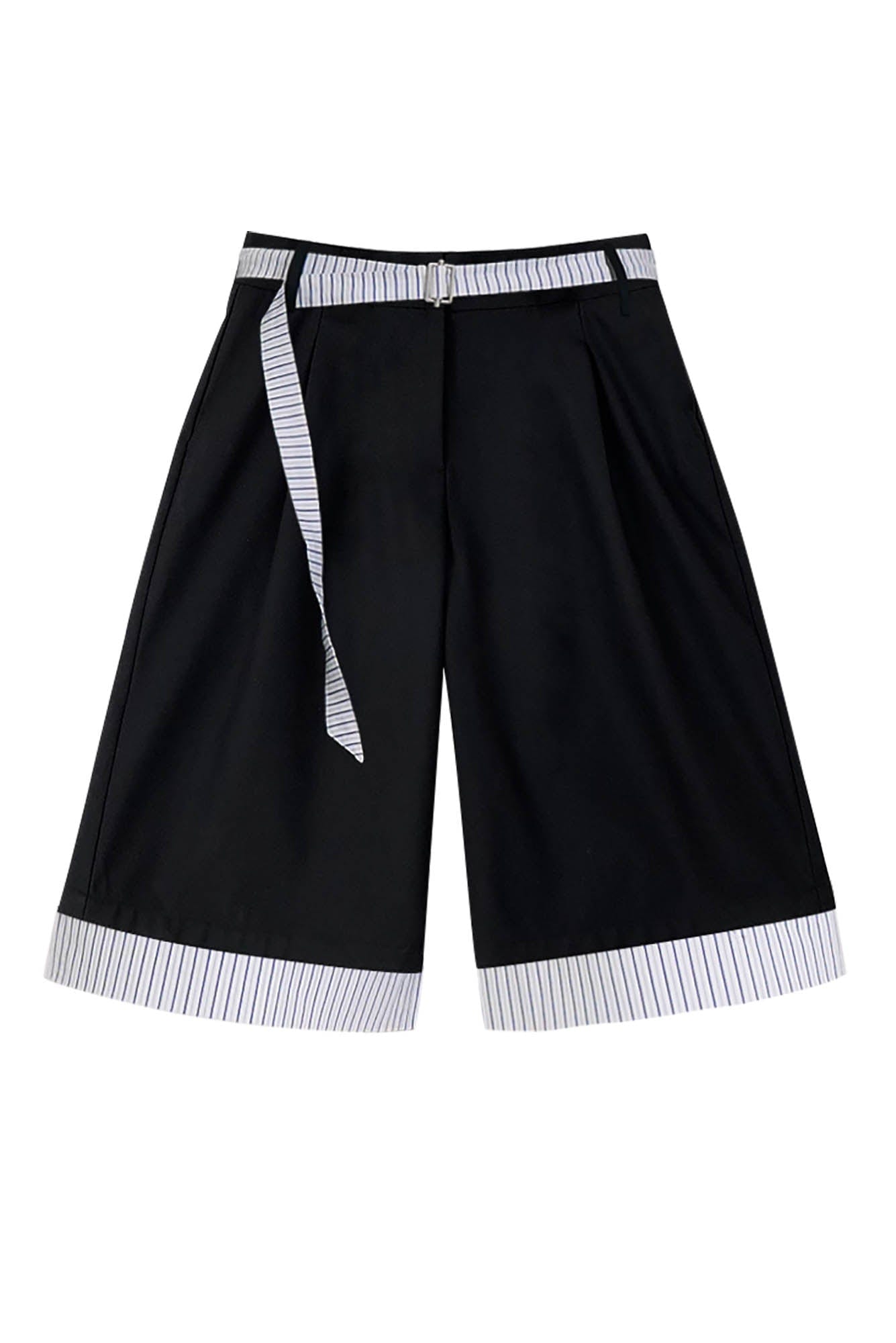 OIPWORD Panelled Stripe Hem Shorts, premium urban and streetwear designers apparel on PROJECTISR.com, OIPWORD