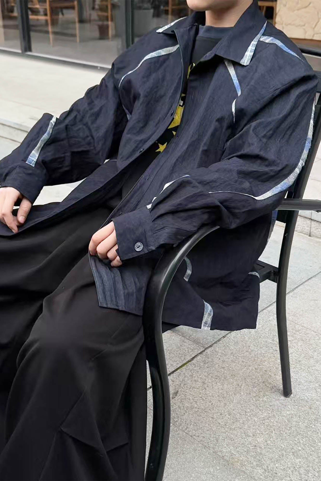 RELABEL Curved Panel Shirt, premium urban and streetwear designers apparel on PROJECTISR.com, RELABEL