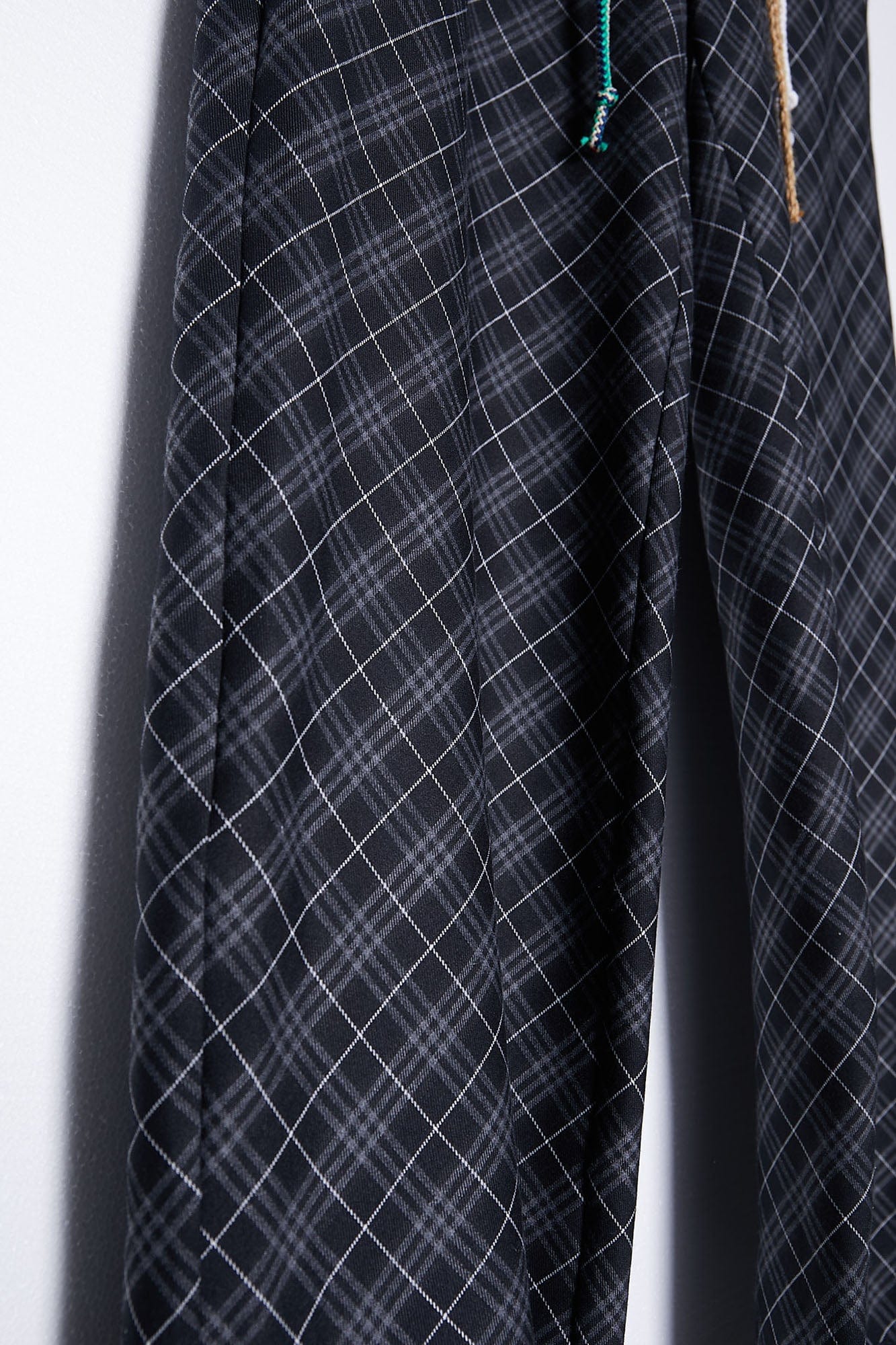 ASSEEN Plaid Double-Waist Drawstring Wide-Leg Pants, premium urban and streetwear designers apparel on PROJECTISR.com, ASSEEN