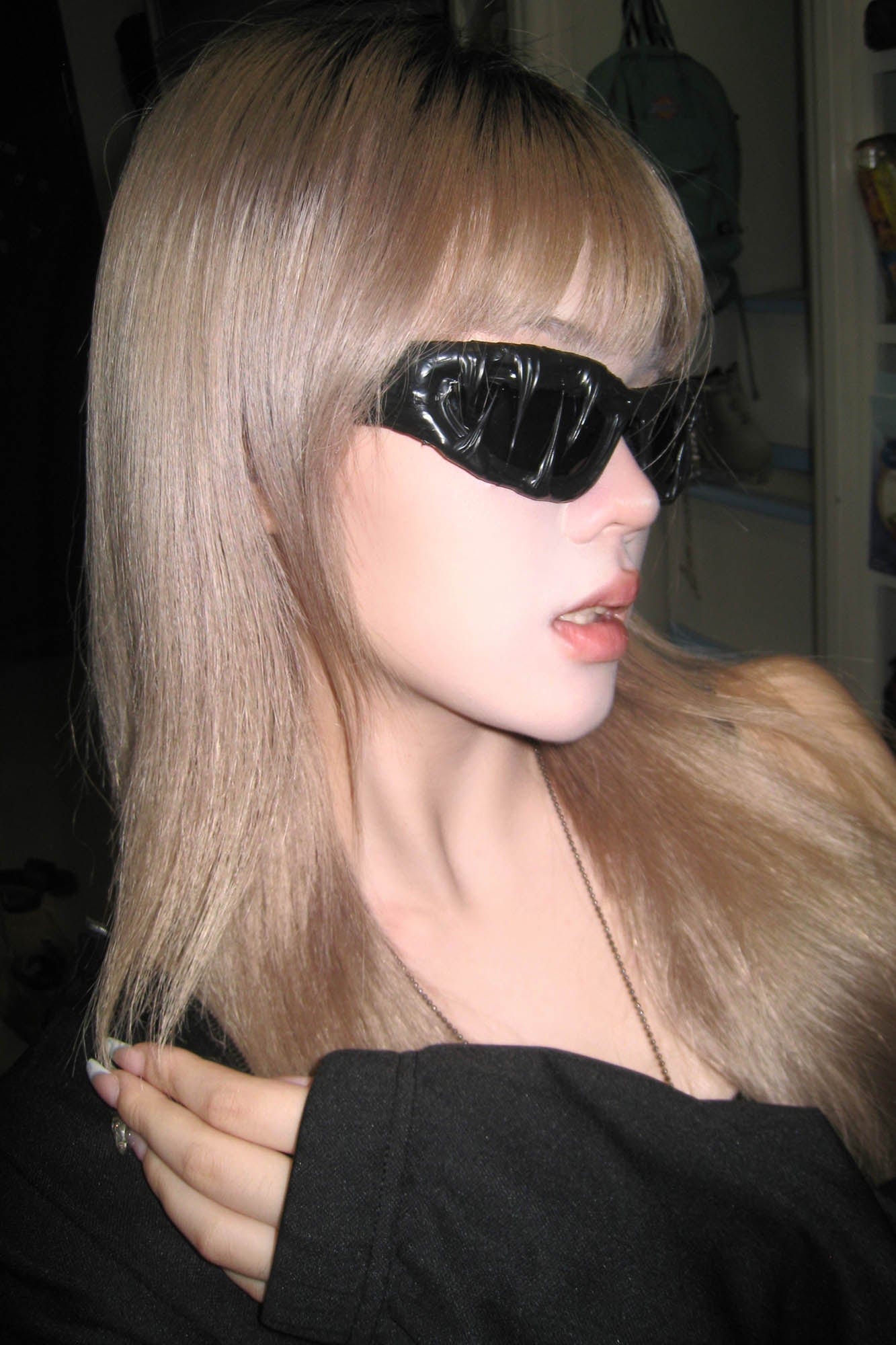 Pi0neeR Venom Melt Dripped Resin Sunglasses Black, premium urban and streetwear designers apparel on PROJECTISR.com, Pi0neeR