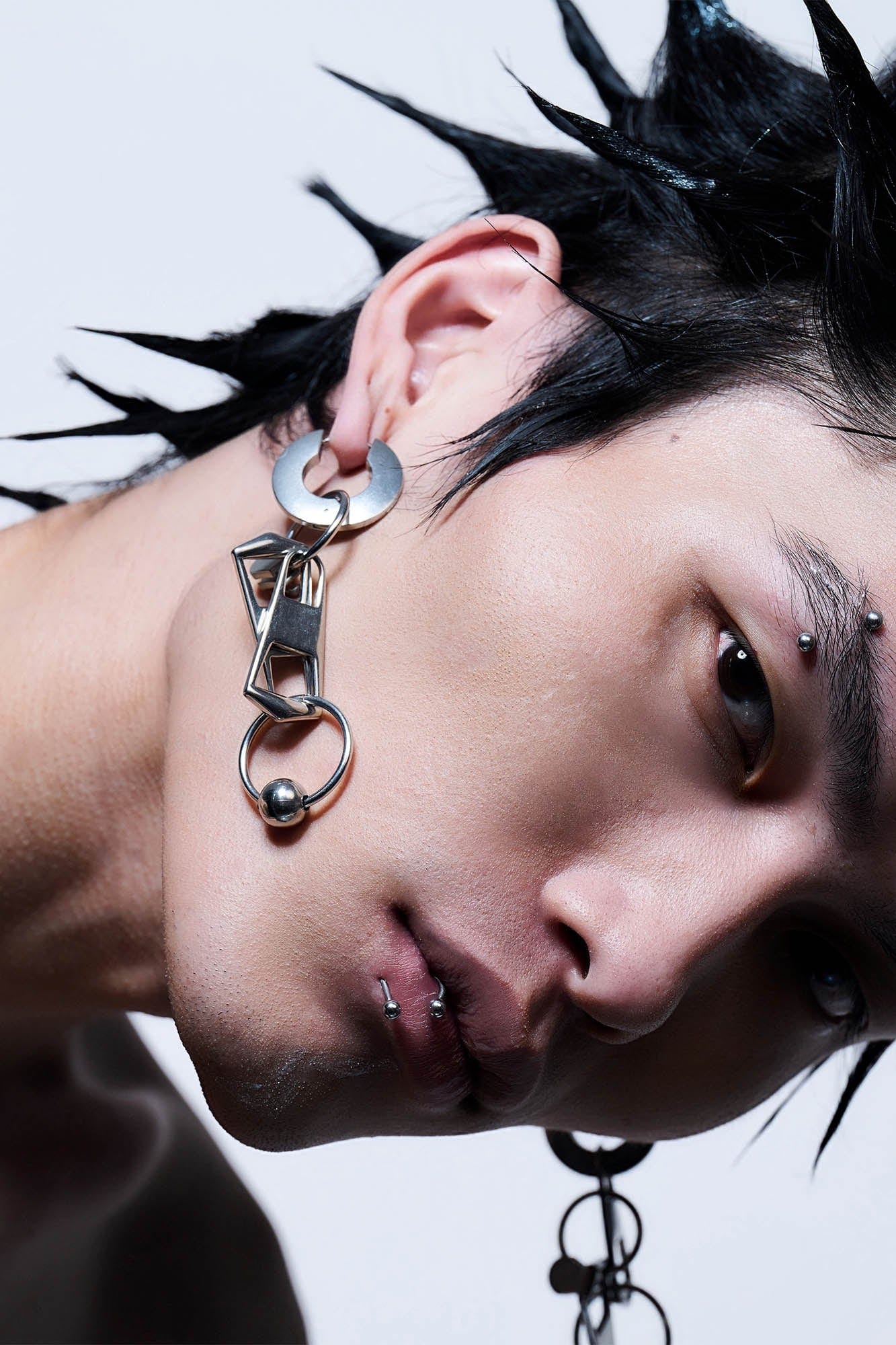 ILLUSORY Double-Zipper Earrings, premium urban and streetwear designers apparel on PROJECTISR.com, ILLUSORY