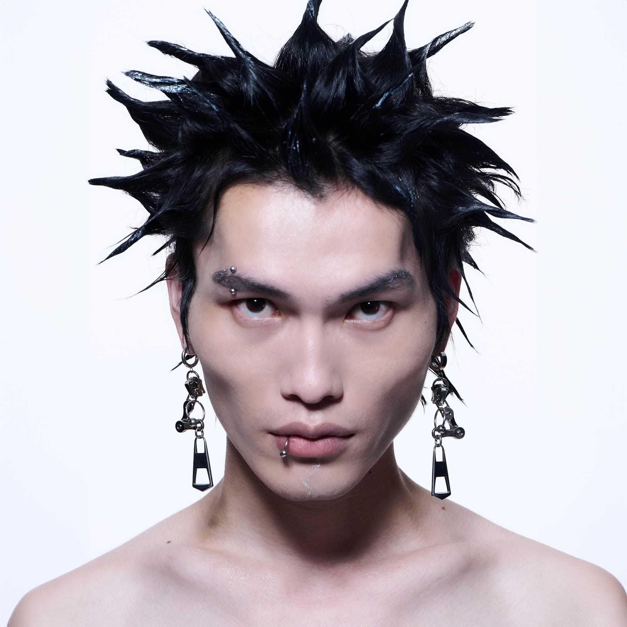 ILLUSORY Mechanical Zipper Earrings, premium urban and streetwear designers apparel on PROJECTISR.com, ILLUSORY
