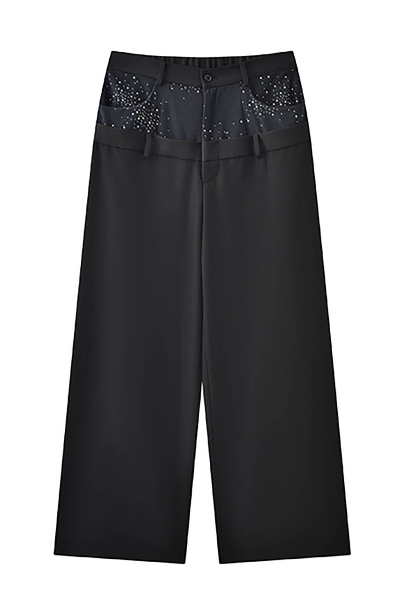 JIECHI Diamond Double-Waist Trousers, premium urban and streetwear designers apparel on PROJECTISR.com, JIECHI