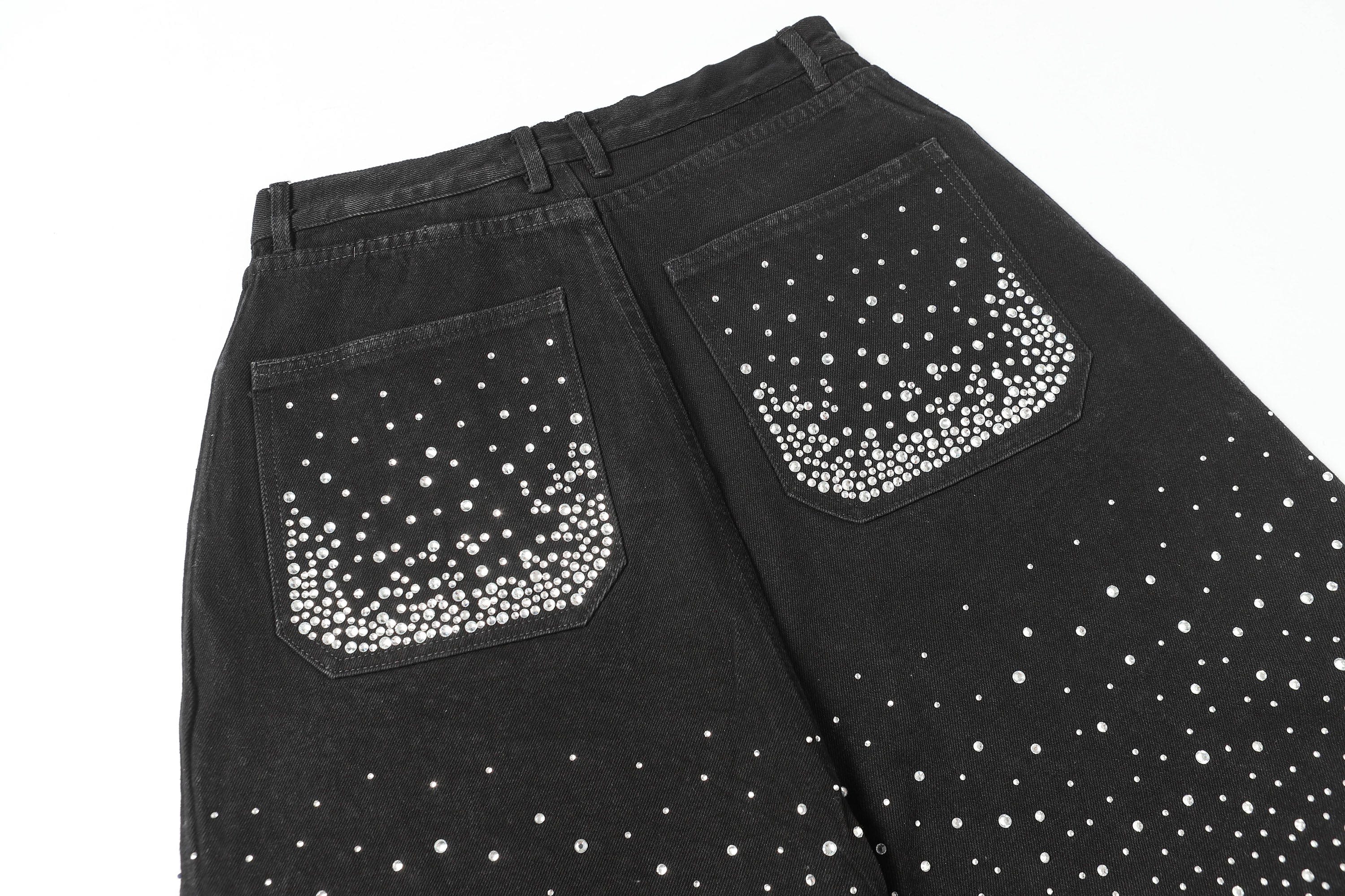 CLP Radiant Diamond Fringe Denim Shorts, premium urban and streetwear designers apparel on PROJECTISR.com, CLP