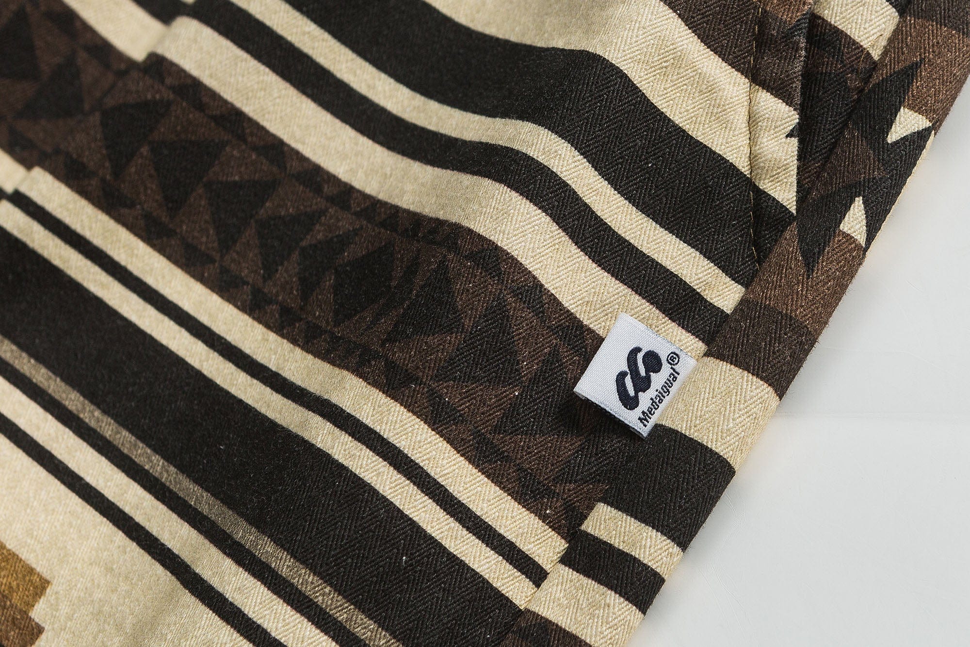 ME DA IGUAL Aztec Graphic Elastic Shorts, premium urban and streetwear designers apparel on PROJECTISR.com, ME DA IGUAL