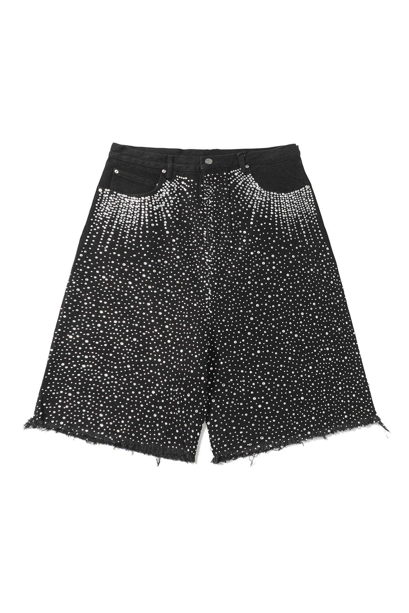 CLP Radiant Diamond Fringe Denim Shorts, premium urban and streetwear designers apparel on PROJECTISR.com, CLP