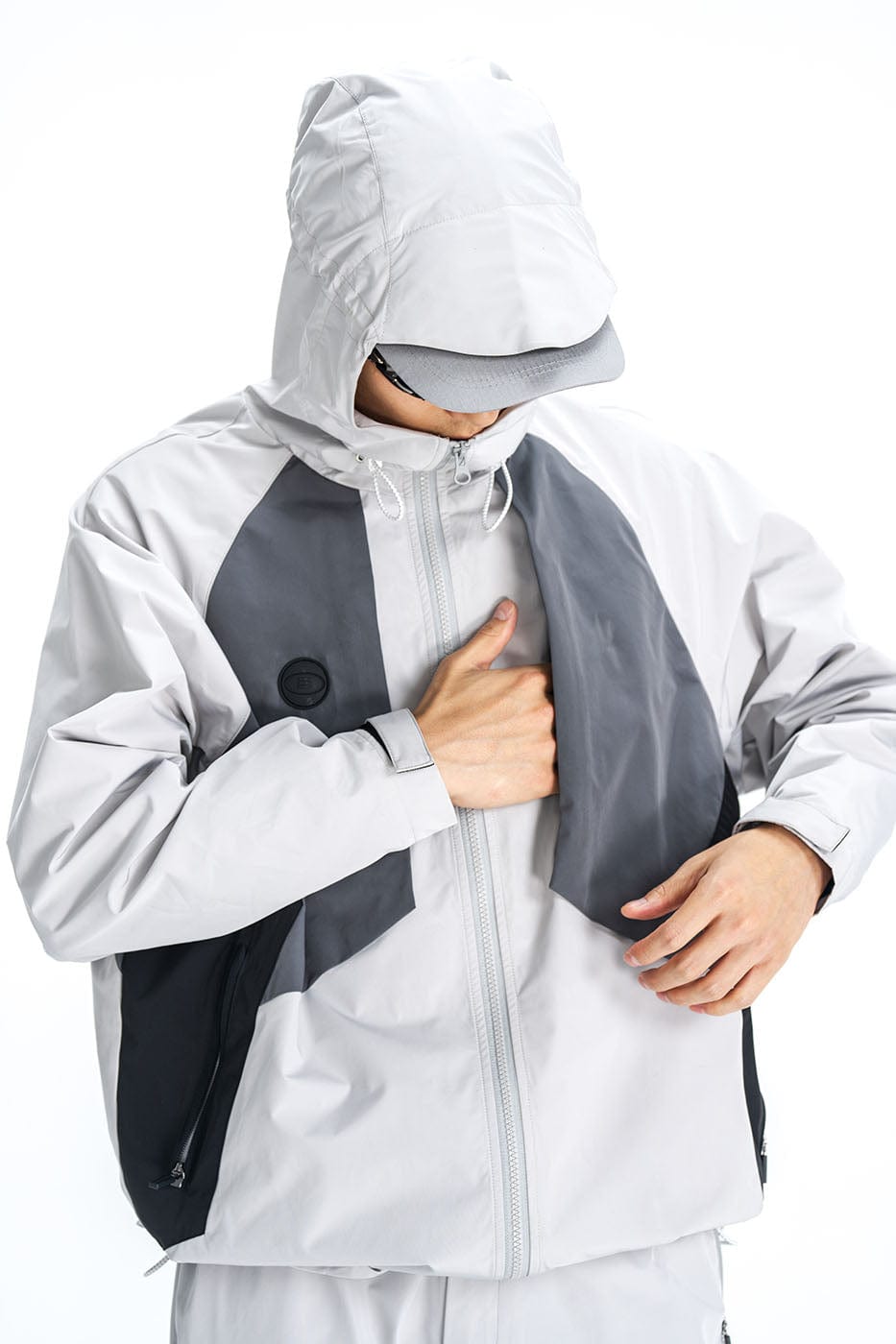 ENSHADOWER Spliced Splash-Proof Outdoor Zipper Jacket, premium urban and streetwear designers apparel on PROJECTISR.com, ENSHADOWER