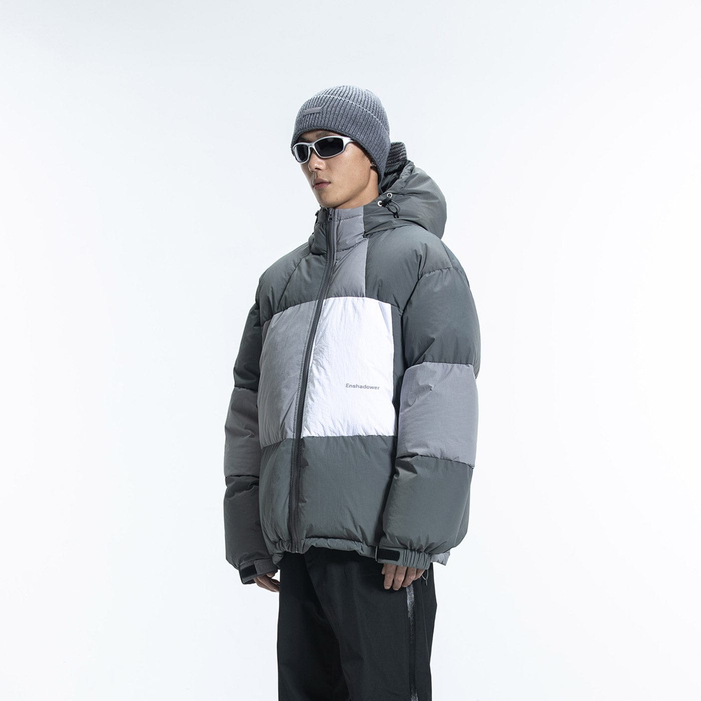 ENSHADOWER Patchwork Down Jacket, premium urban and streetwear designers apparel on PROJECTISR.com, ENSHADOWER