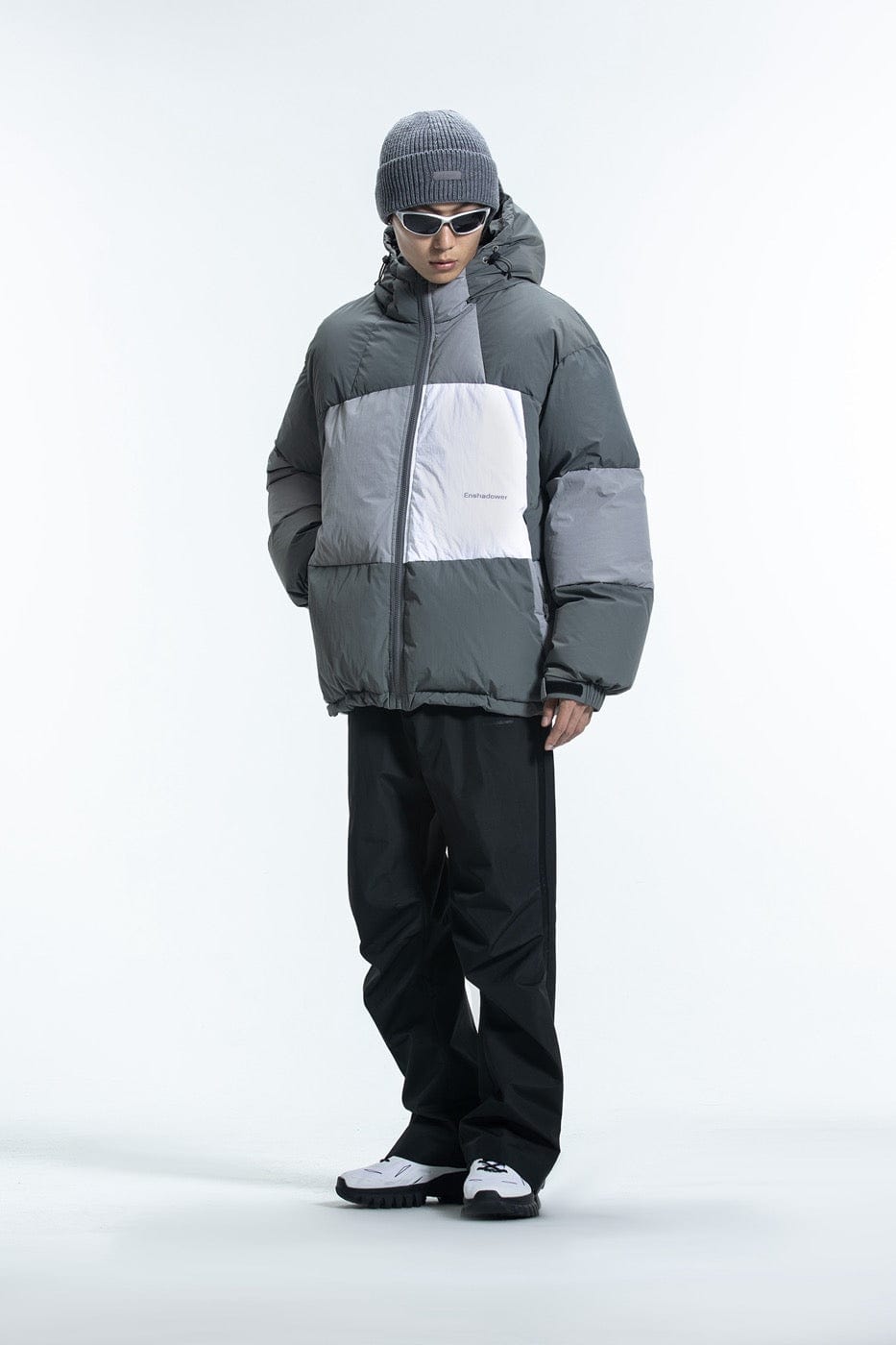 ENSHADOWER Patchwork Down Jacket, premium urban and streetwear designers apparel on PROJECTISR.com, ENSHADOWER